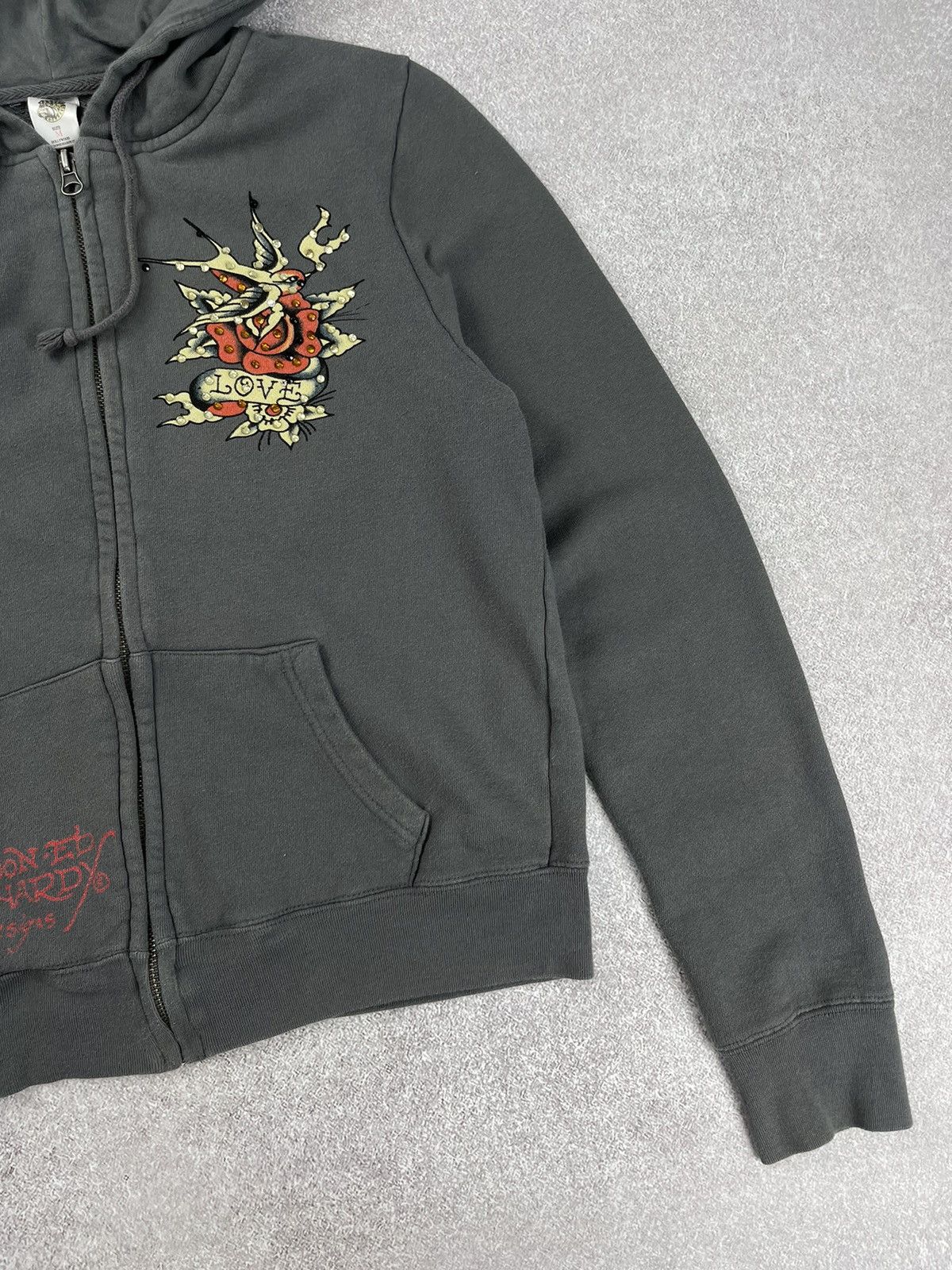 Christian Audigier × Ed Hardy × Vintage Vintage Y2k Ed Hardy by Christian Audigier Hoodie Japan Size M / US 6-8 / IT 42-44 - 3 Thumbnail