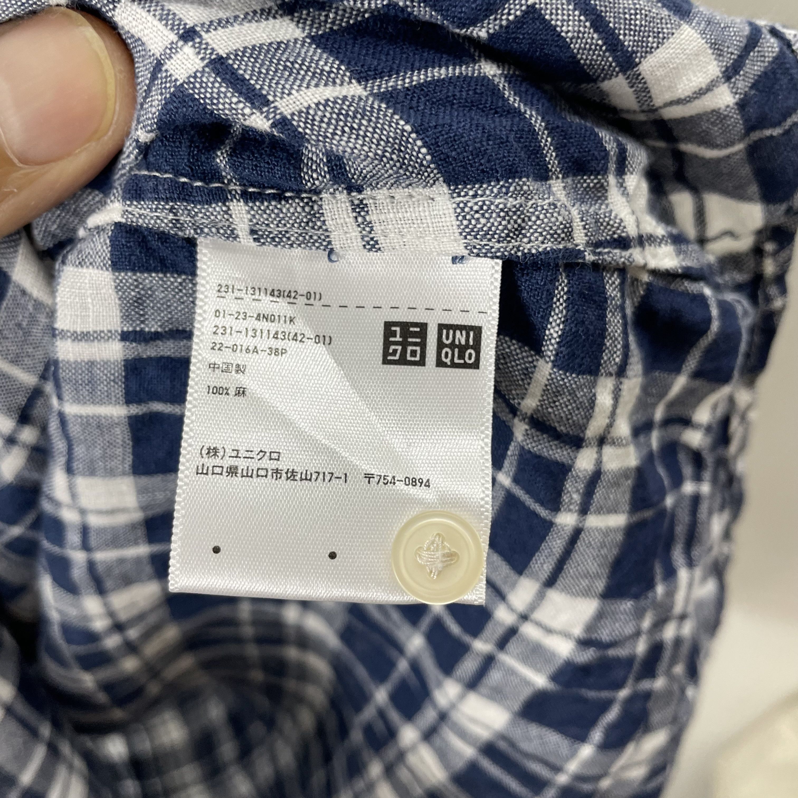 Japanese Brand × Uniqlo ⭐️SALE⭐️ [M] UNIQLO LINEN COTTON SHIRT Size M / US 6-8 / IT 42-44 - 4 Thumbnail
