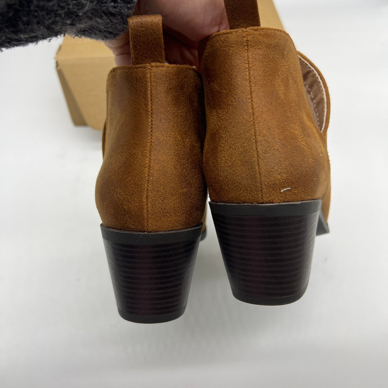 Other Journee Collection Womens Ankle Heel Booties Brown Size 8WD Size US 8 / IT 38 - 8 Thumbnail