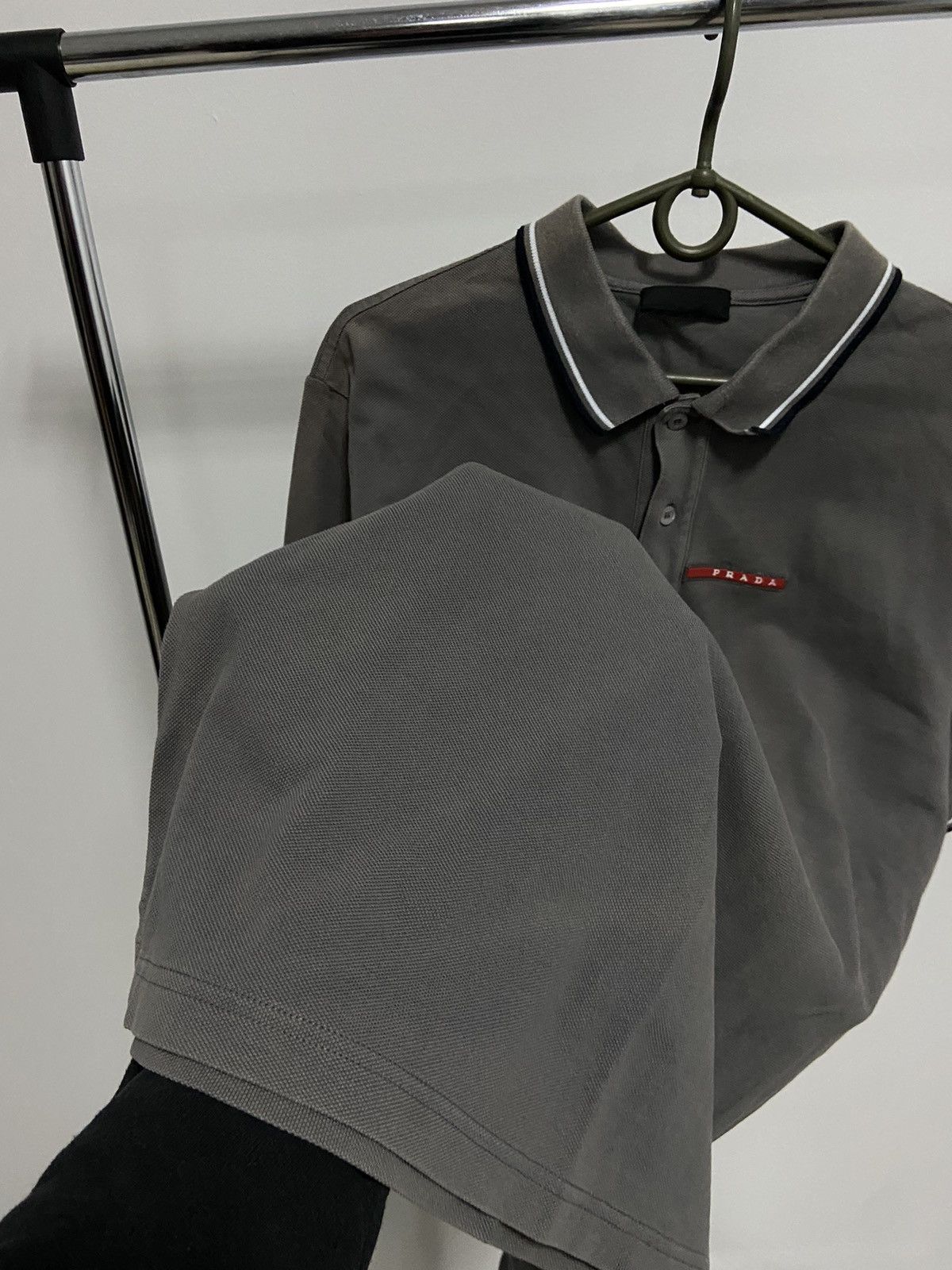 Prada × Vintage Prada polo T-shirt Vintage red tab logo luxury Size US XL / EU 56 / 4 - 9 Thumbnail