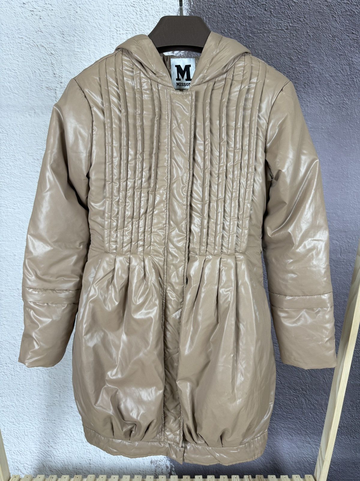 Missoni Missoni beige quilted down long jacket Size M / US 6-8 / IT 42-44 - 2 Thumbnail