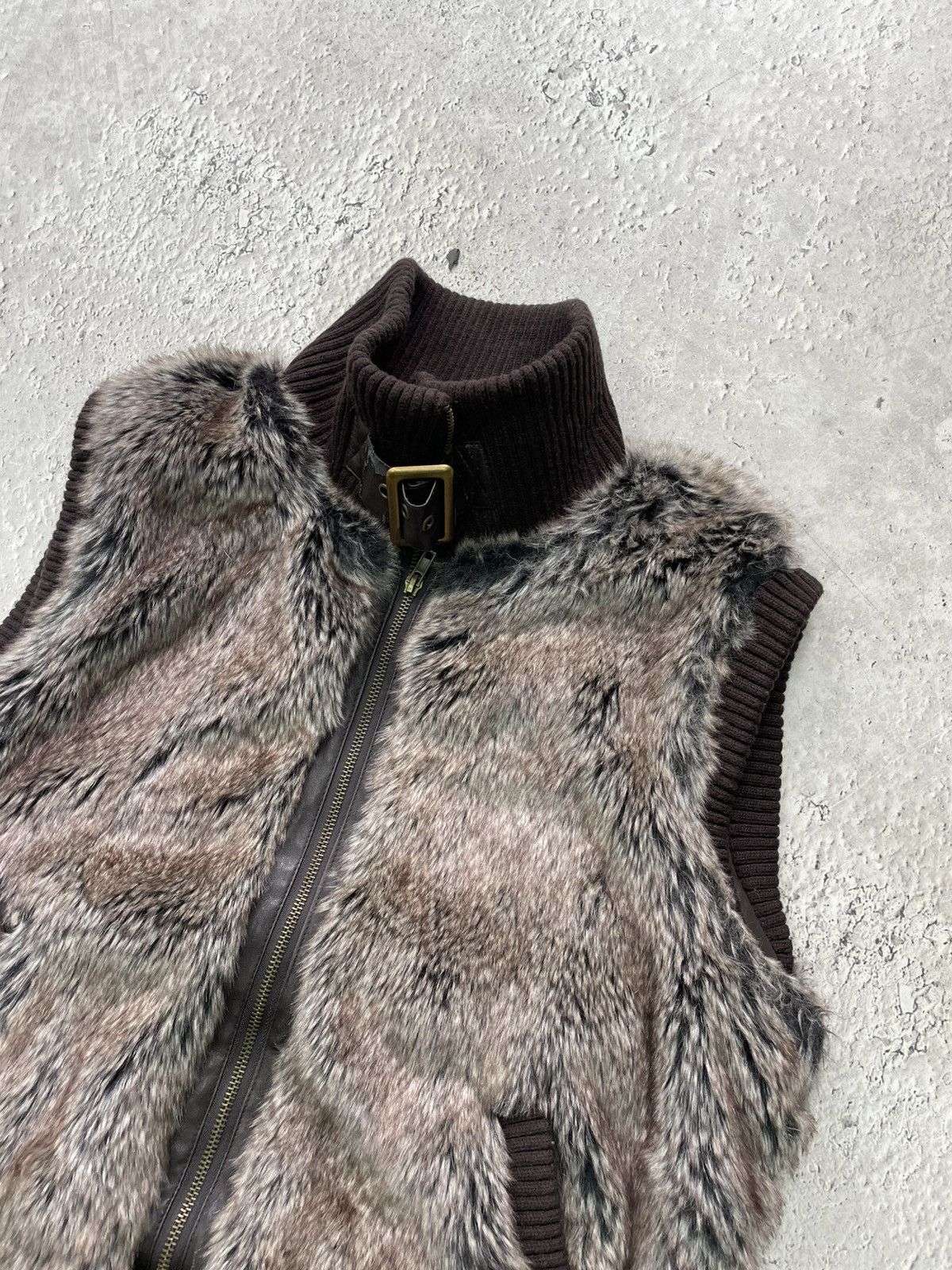If Six Was Nine 2000s fur JACKET CROPPED HYSTERICGLAMOUR Y2K BOMBER RARE Size US M / EU 48-50 / 2 - 4 Thumbnail