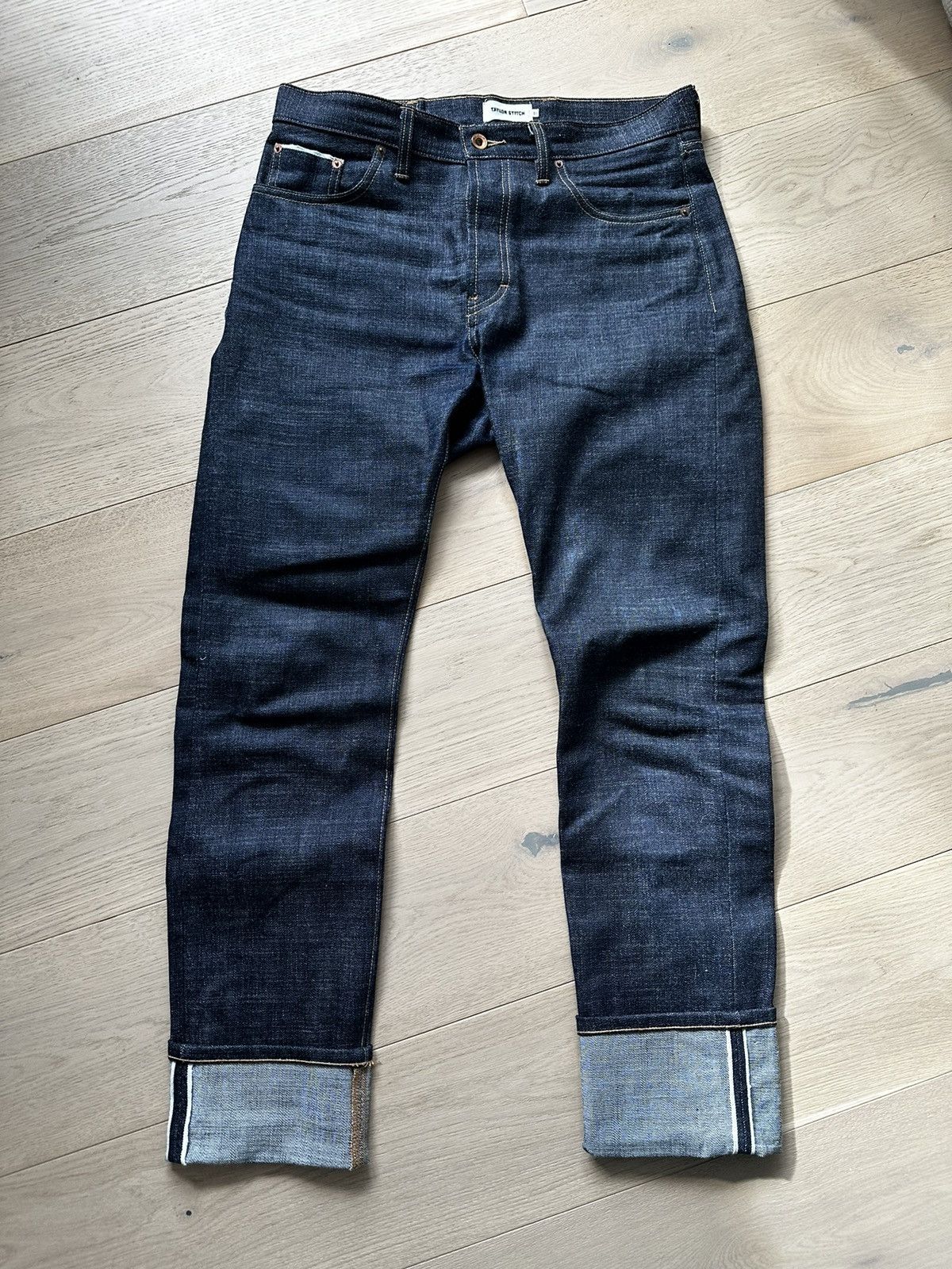 image of Taylor Stitch Matsuba Selvage Slim Jean in Denim, Men's (Size 33)