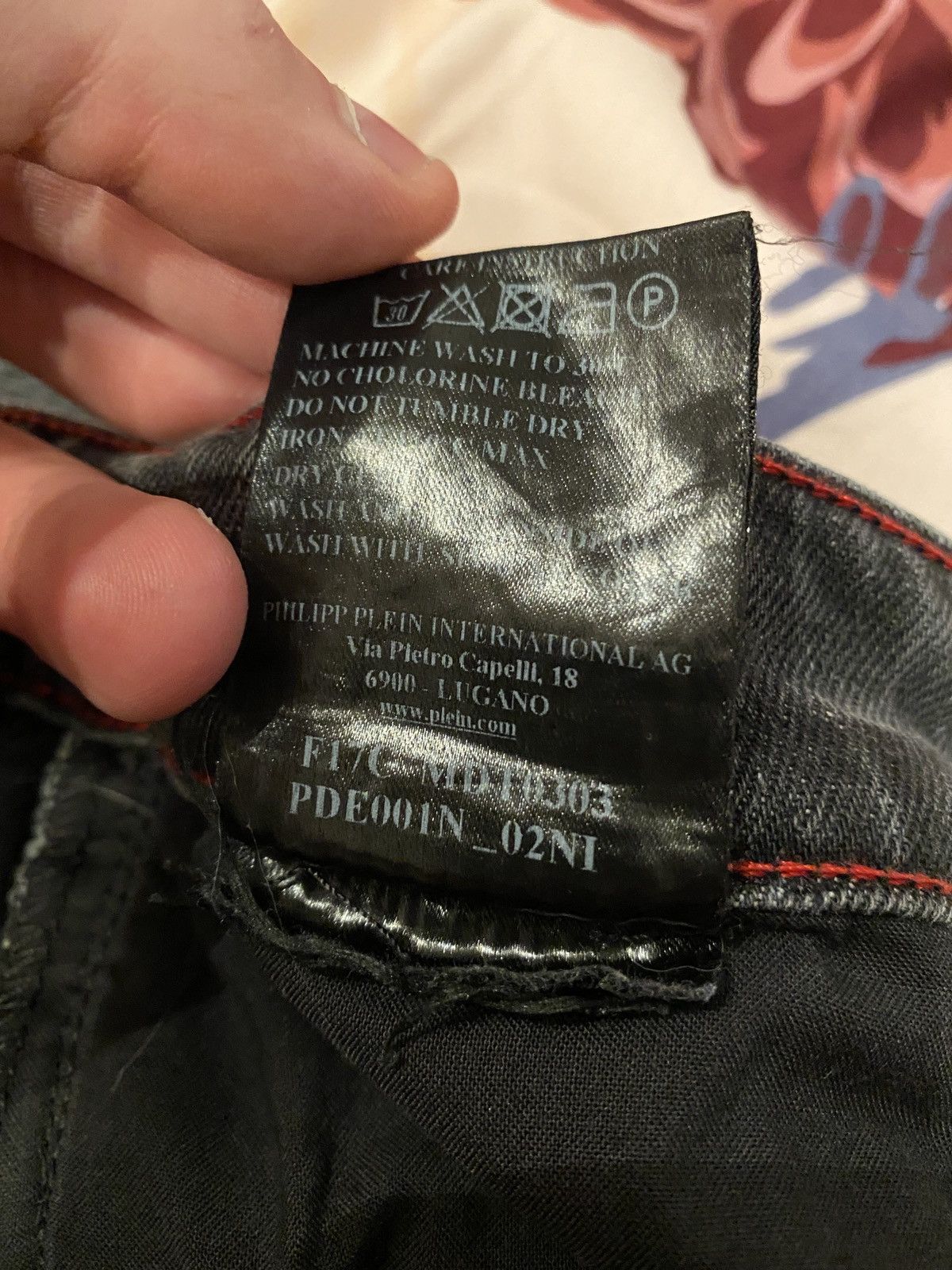 Other Philipp plein Luxury big skeleton drip denim jeans trousers Size US 32 / EU 48 - 11 Thumbnail