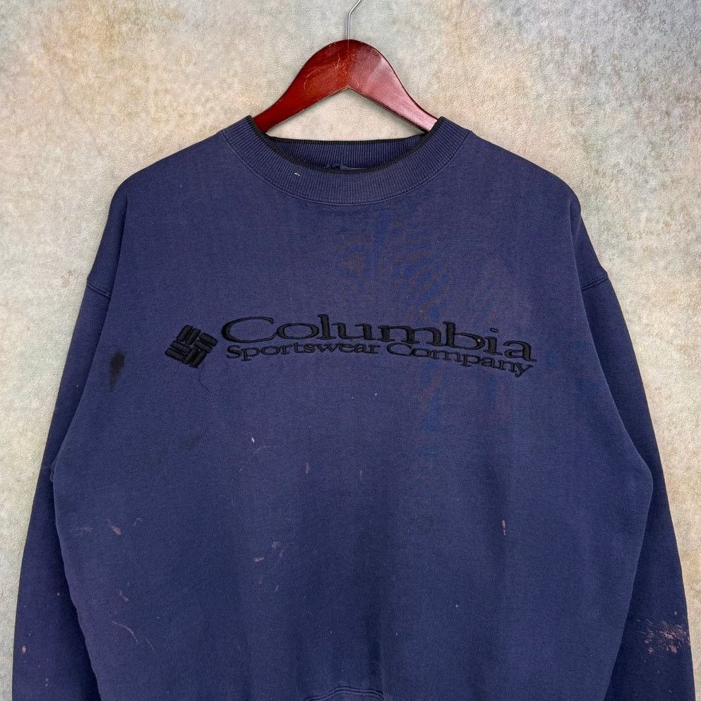 Columbia × Vintage VTG 90s Columbia Sporstwear Sweatshirt Mens Sz M Blue Size US M / EU 48-50 / 2 - 2 Thumbnail