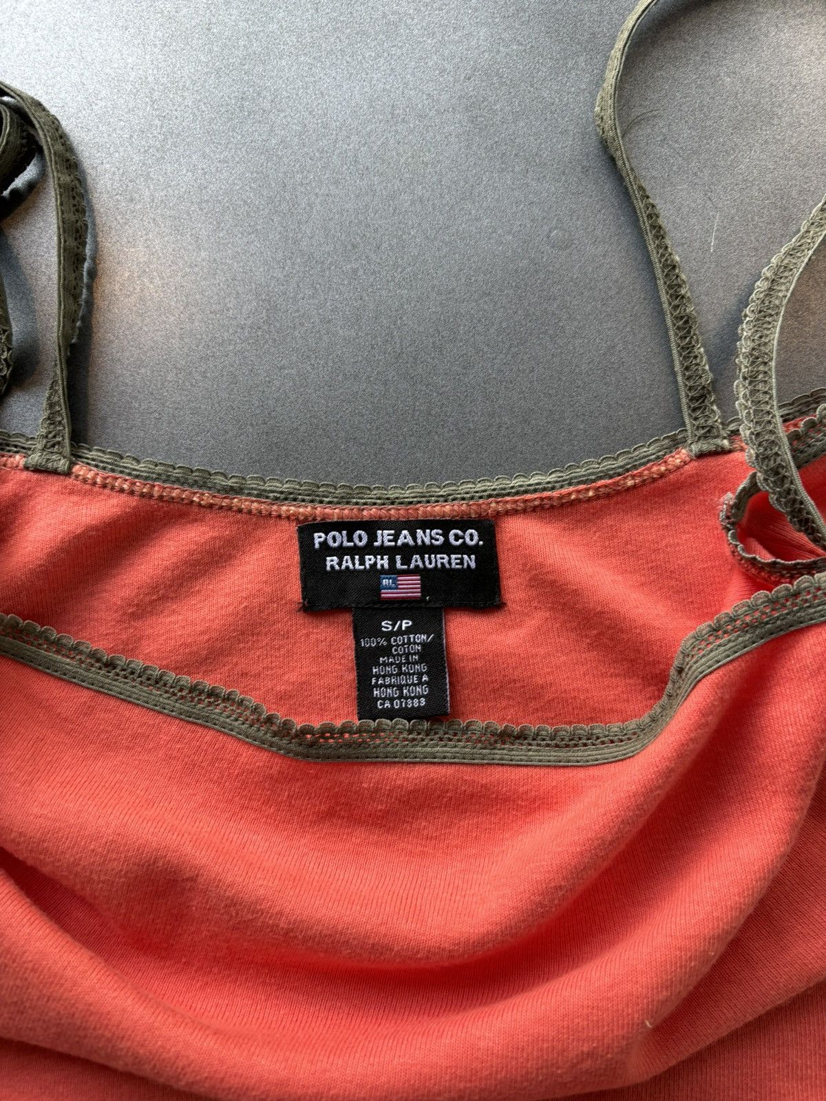 Polo Ralph Lauren × Ralph Lauren Sport × Vintage Y2K Vintage Polo Jeans Spaghetti Strap Tank Top Tube 2000s Size S / US 4 / IT 40 - 2 Thumbnail