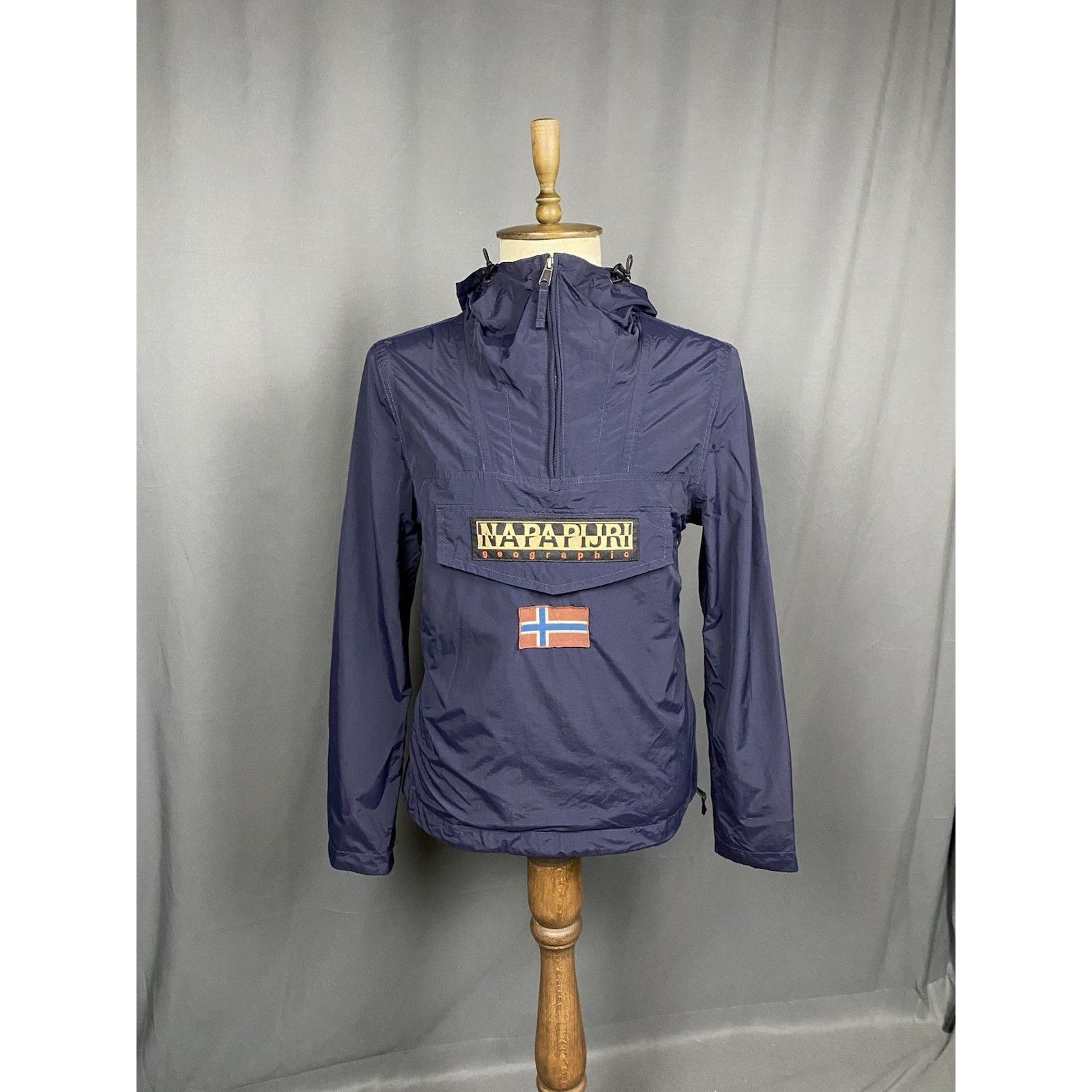 Napapijri Napapijri Rainforest Men's Blue Anorak Windbreaker Jacket Si Size US M / EU 48-50 / 2 - 1 Thumbnail