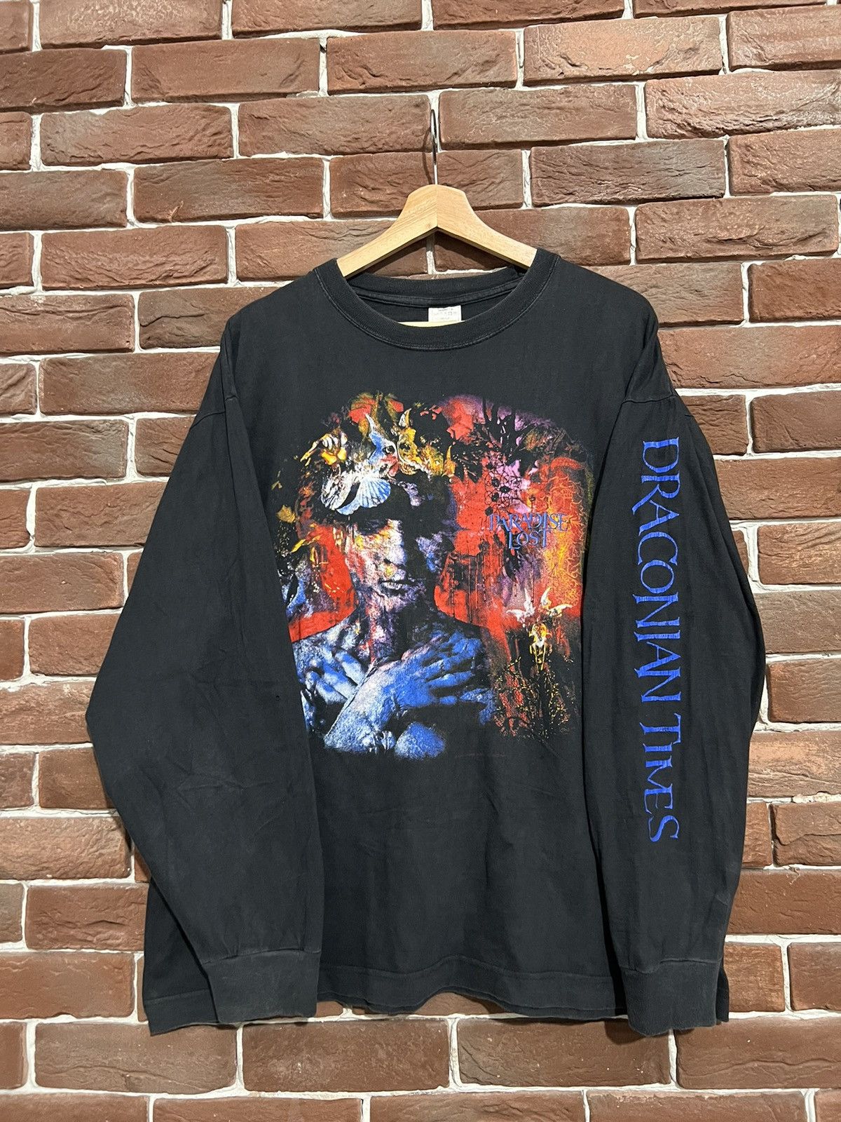 Band Tees Vintage Paradise Lost Draconian Times 90s Tee Cradle Filth Size US XL / EU 56 / 4 - 1 Thumbnail