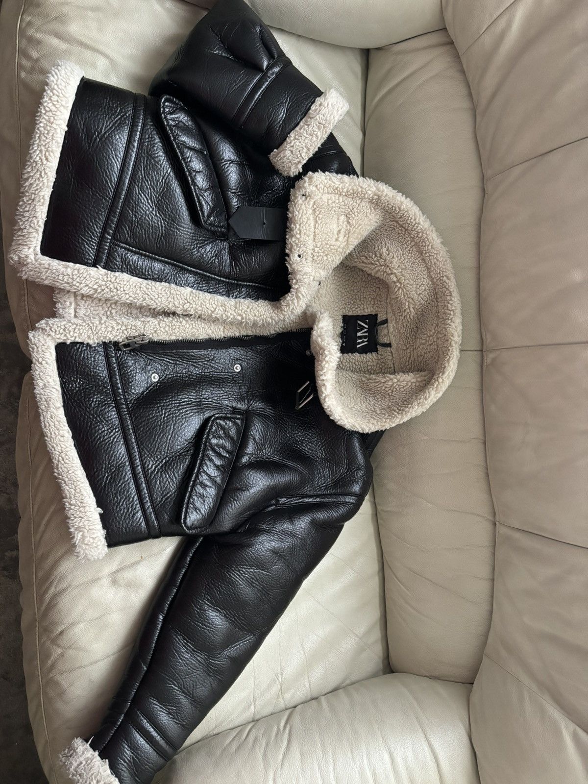 Zara Zara biker jacket size S Size S / US 4 / IT 40 - 9 Thumbnail