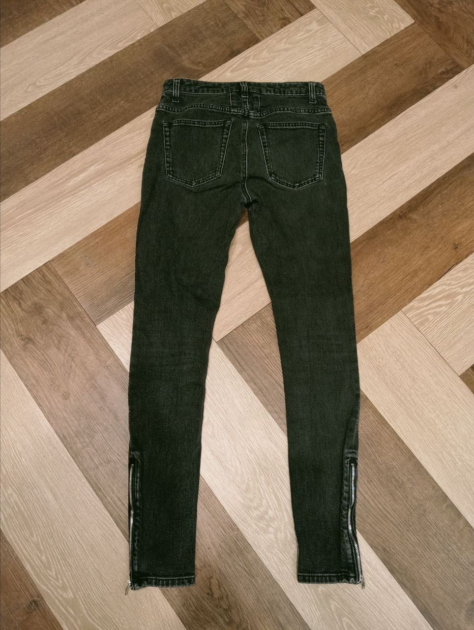 Saint Laurent Paris SAINT LAURENT PARIS D05 W/SK-MW ANKLE ZIP JEANS Size 27" / US 4 / IT 40 - 11 Thumbnail