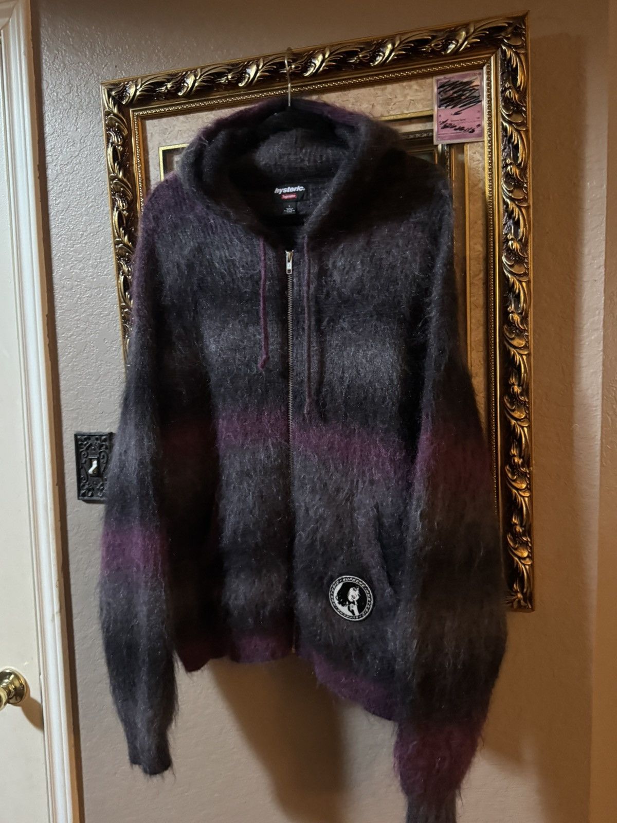 Hysteric Glamour × Supreme FW24 Supreme Hysteric Glamour Mohair Zip Up Size US L / EU 52-54 / 3 - 2 Thumbnail