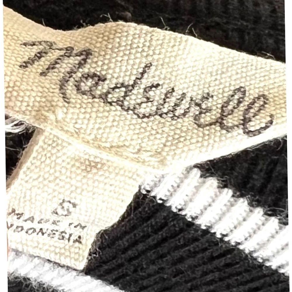 Madewell Madewell Dress Black White Striped Keyhole Back Long Sleeve G2852 Size S Casual Dress Women Shirt Dress Size S / US 4 / IT 40 - 6 Thumbnail