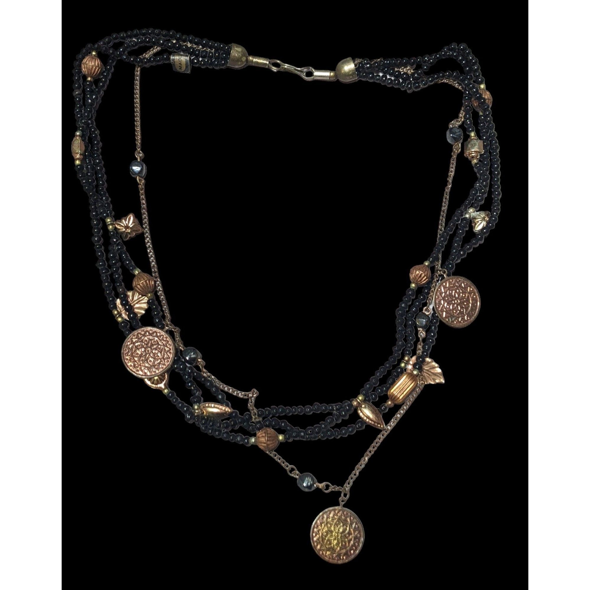 Other Bohemian Indie Multilayer Bead And Charm Necklace Size ONE SIZE - 1 Thumbnail