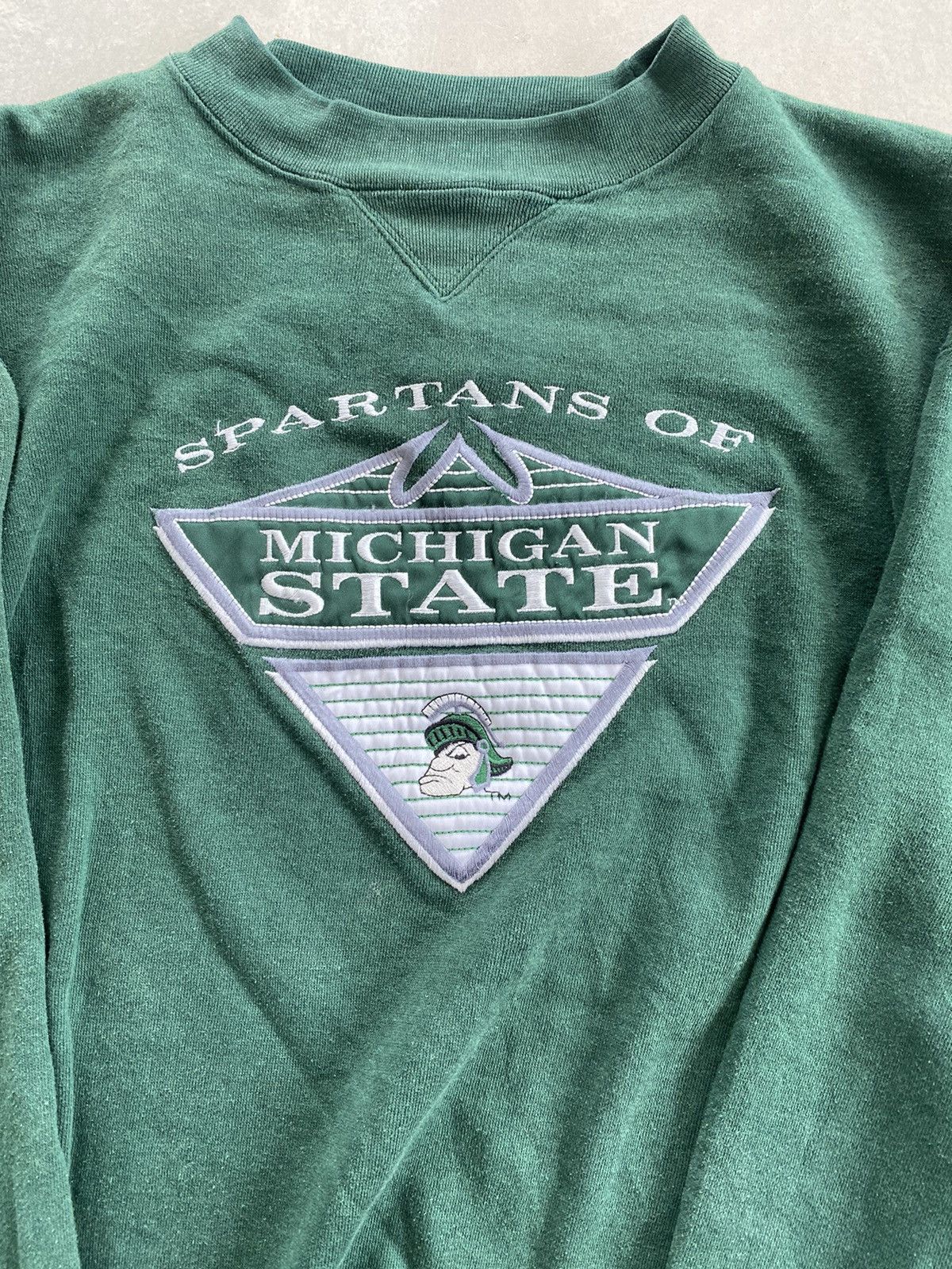 Midwest Kids × Vintage VINTAGE MIDWEST EMBROIDERY MICHIGAN STATE SPELLOUT TEE Size US M / EU 48-50 / 2 - 2 Thumbnail