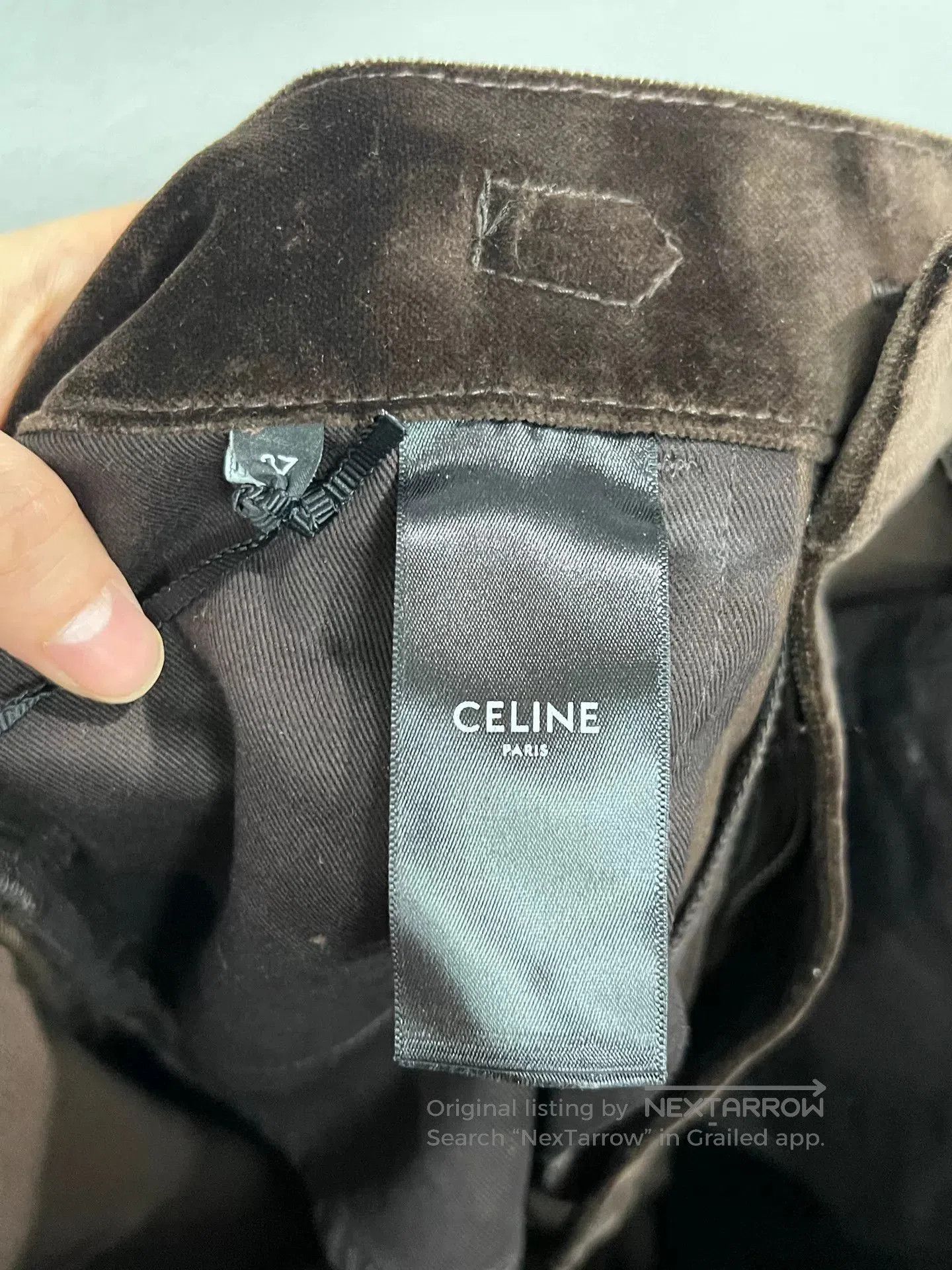 Celine Celine Brown Corduroy Micro Flare Pants. Size 27" / US 4 / IT 40 - 5 Thumbnail