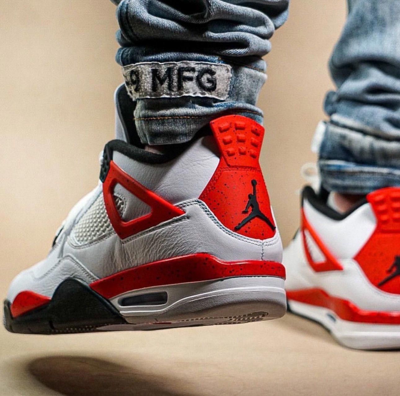 Jordan Brand Jordan 4 Retro Red Cement Size US 12 / EU 45 - 3 Thumbnail