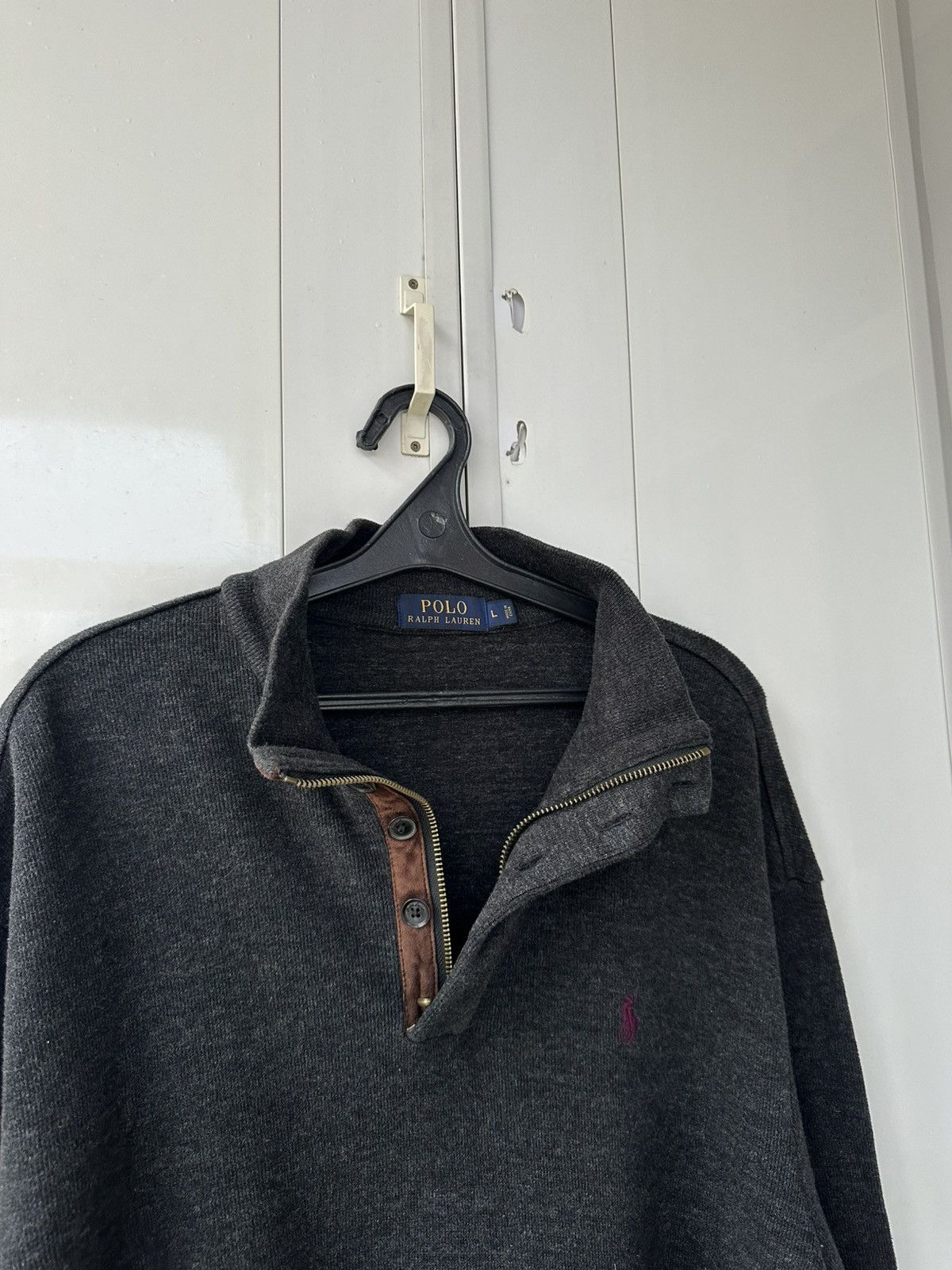 Polo Ralph Lauren Vintage Polo Ralph Lauren Half-zip Purple Logo Size US L / EU 52-54 / 3 - 11 Thumbnail