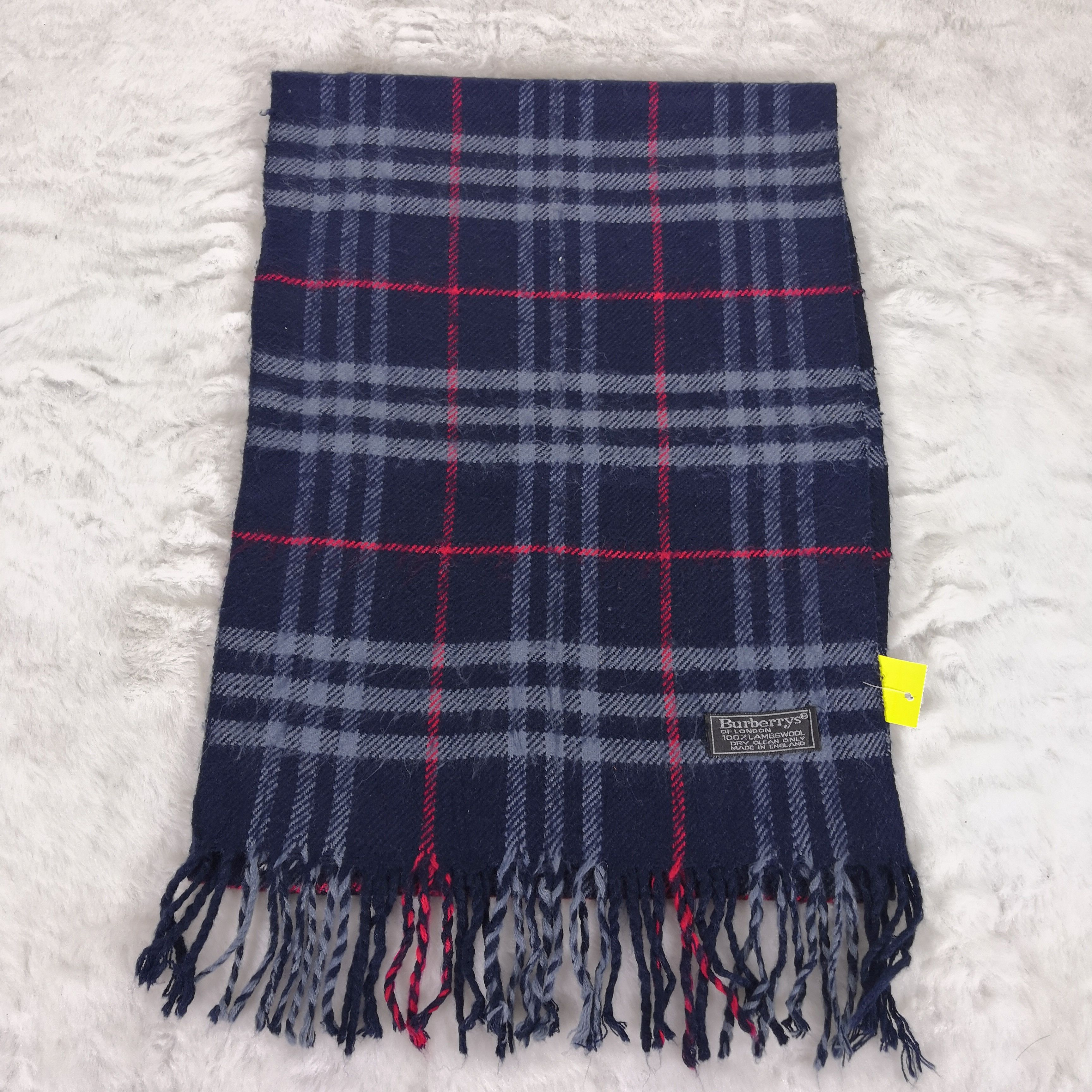 Burberry × Vintage Vintage Burberry Scarf Wool Cashmere Scarves. Size ONE SIZE - 3 Thumbnail