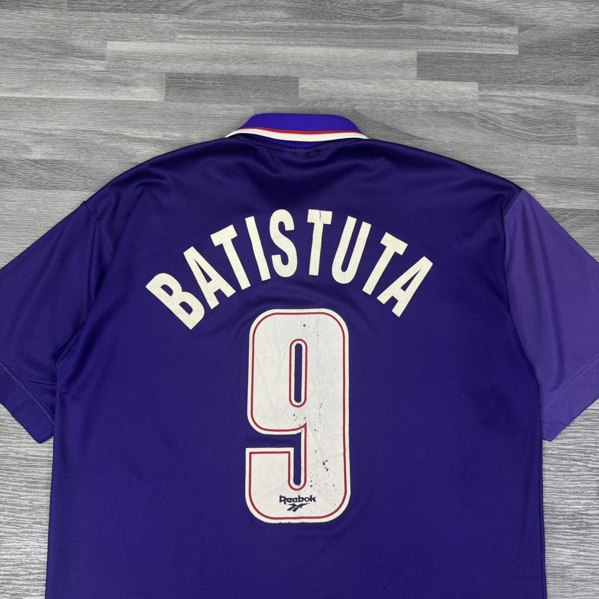 Vintage 🔥 Fiorentina 1995/96 – Reebok Sammontana–Batistuta #9 jersey Size US L / EU 52-54 / 3 - 7 Thumbnail