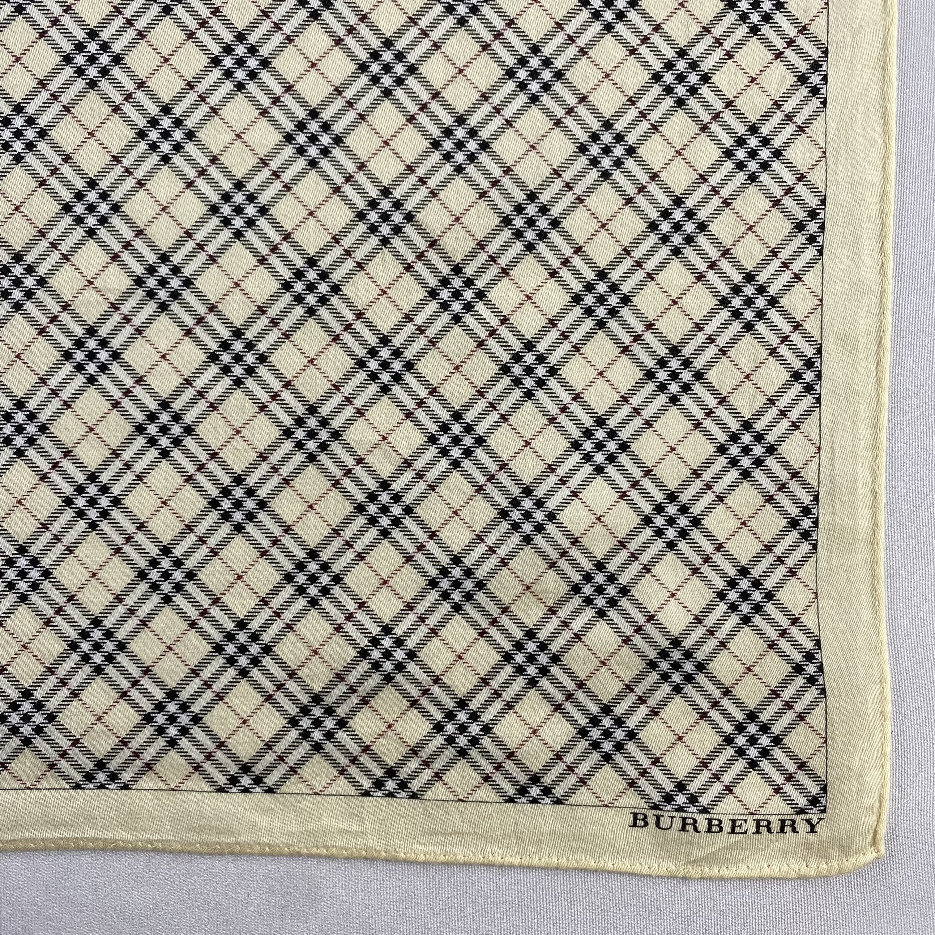 Burberry × Vintage Burberry Handkerchief / Neckerchief / Bandana-P587 Size ONE SIZE - 3 Thumbnail