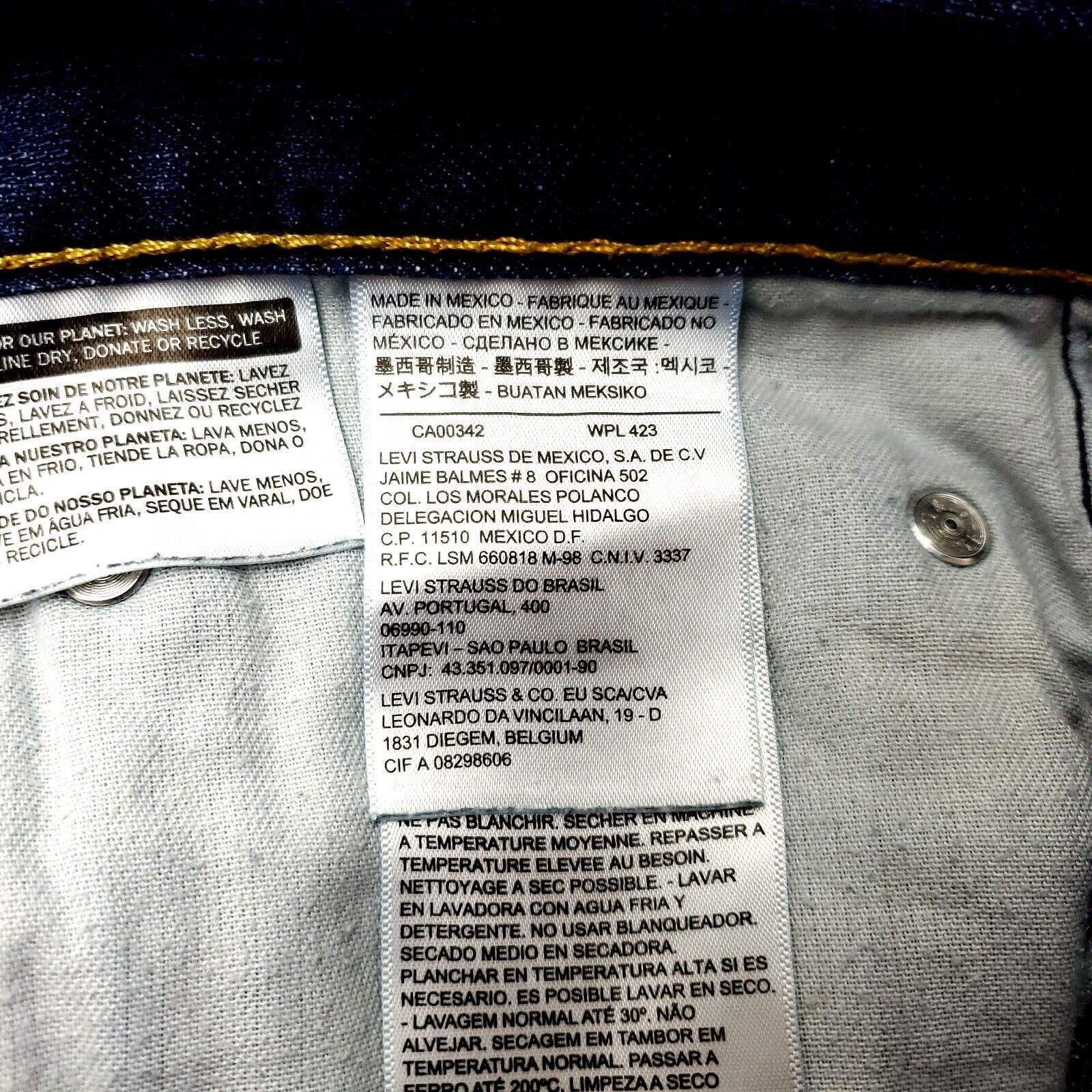 Levi's Levi's 505 Straight Regular Fit Blue Jeans 34/31 Enzyme Ston Size US 34 / EU 50 - 4 Thumbnail