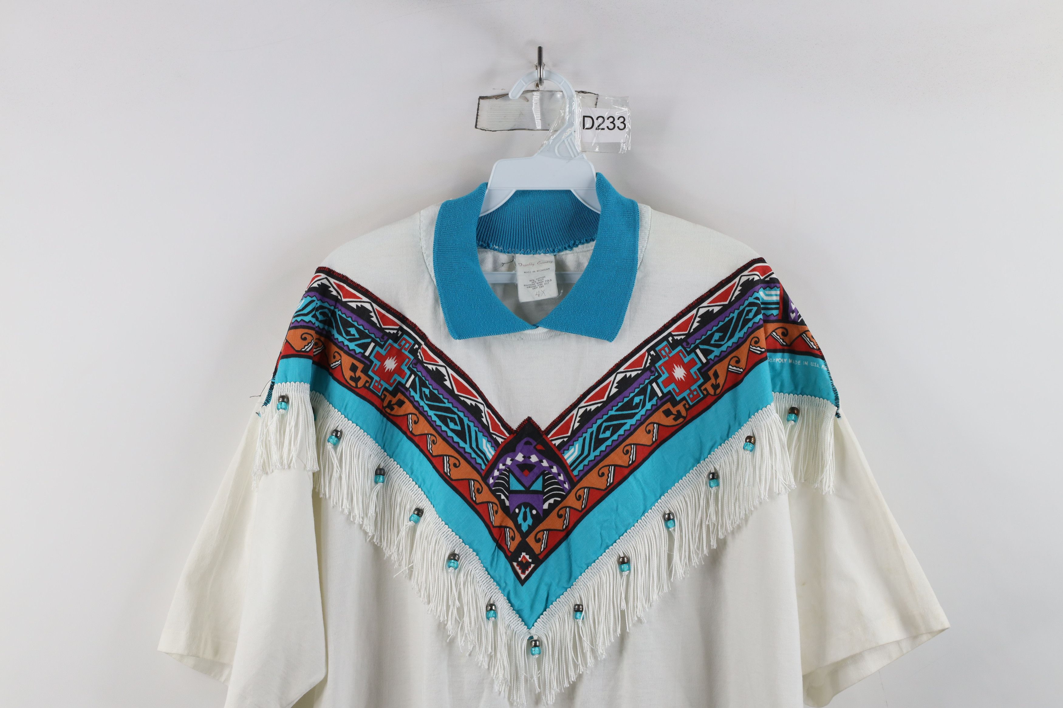 Vintage Vintage 90s Rockabilly Southwestern Collared Polo USA Size 4XL / US 24-26 - 2 Thumbnail