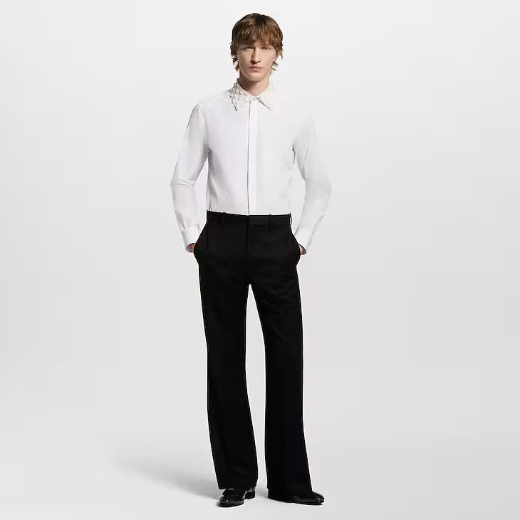 Louis Vuitton Embellished Collar Evening Shirt - 39 L Size 40S - 2 Thumbnail