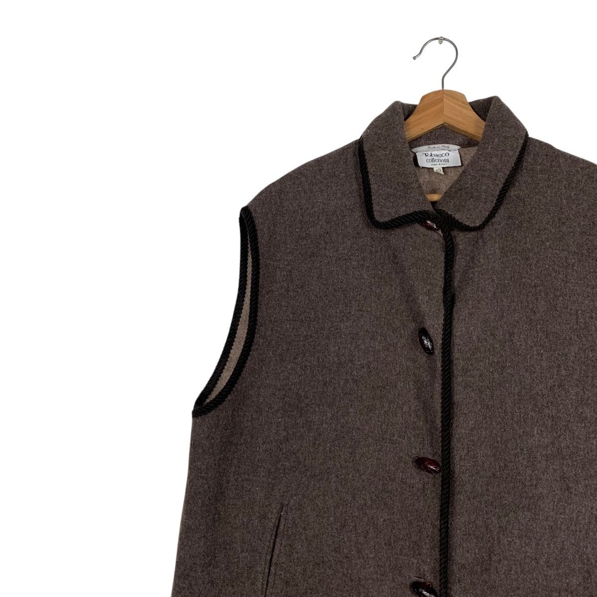 Tabasco TOBASCO COLLEZIONI Sleeveless Wool Vest #1837-C80 Size S / US 4 / IT 40 - 6 Thumbnail