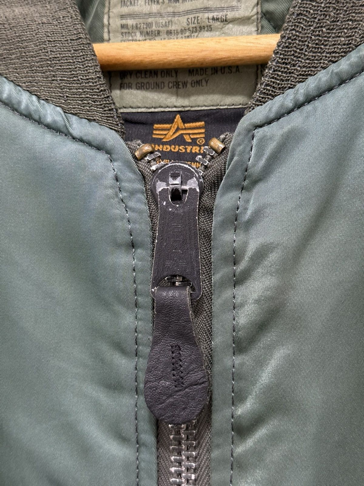 Alpha Industries Vtg Alpha Industries Bomber Jacket MA-1 Size US L / EU 52-54 / 3 - 6 Thumbnail