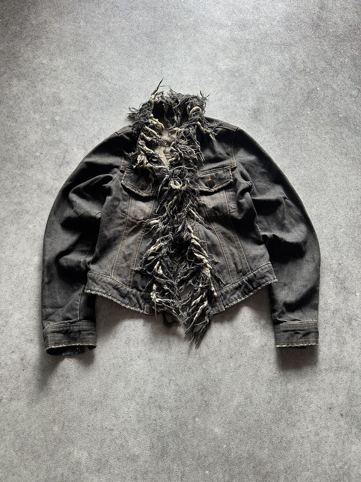 Hysteric Glamour 90s Japanese Fringe Denim Jacket LGB if six was nine style Size US S / EU 44-46 / 1 - 1 Thumbnail