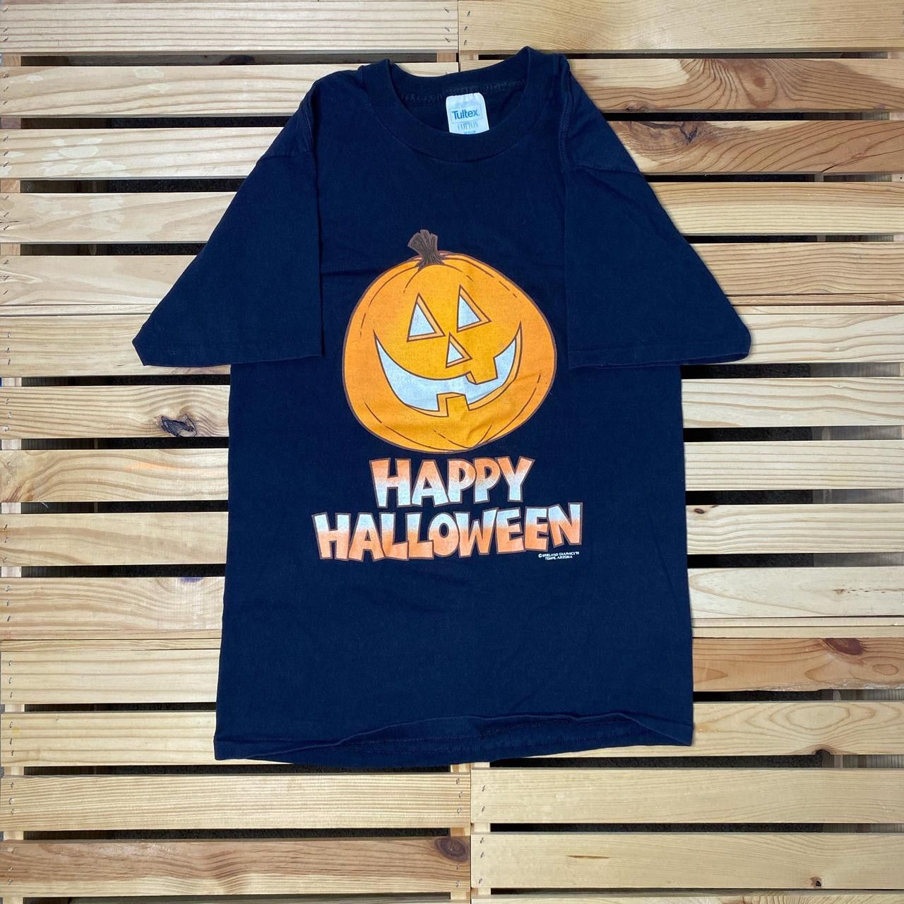 Tultex Vintage Jack-o-Lantern 1991 Black Halloween Tee Size Medium Size US M / EU 48-50 / 2 - 1 Thumbnail