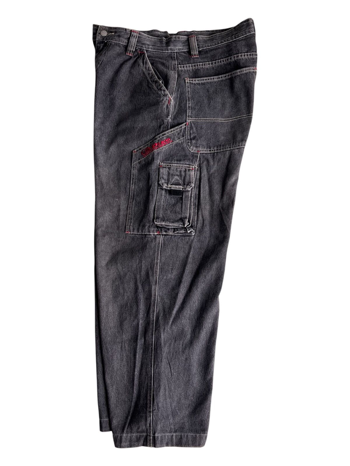 Ecko Unltd. × JNCO × Sean John Y2K JNCO Style Piko Super Baggy Carpenter Jeans Denim Size US 34 / EU 50 - 4 Thumbnail