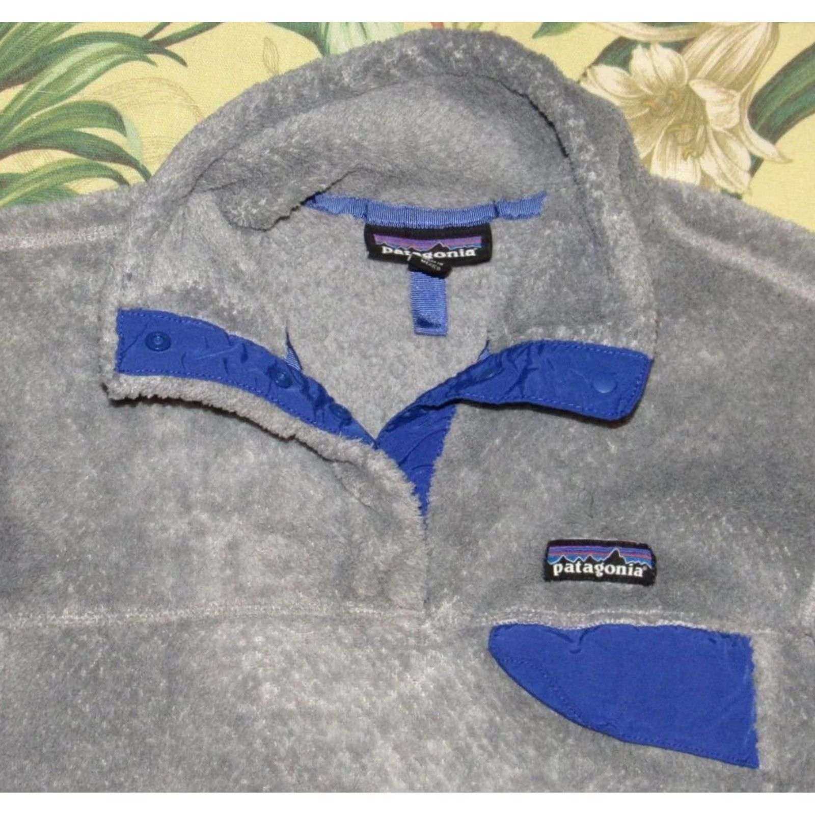 Patagonia PATAGONIA Grey Blue Snap T Sweater Re Tool Fleece Small S Size S / US 4 / IT 40 - 2 Thumbnail