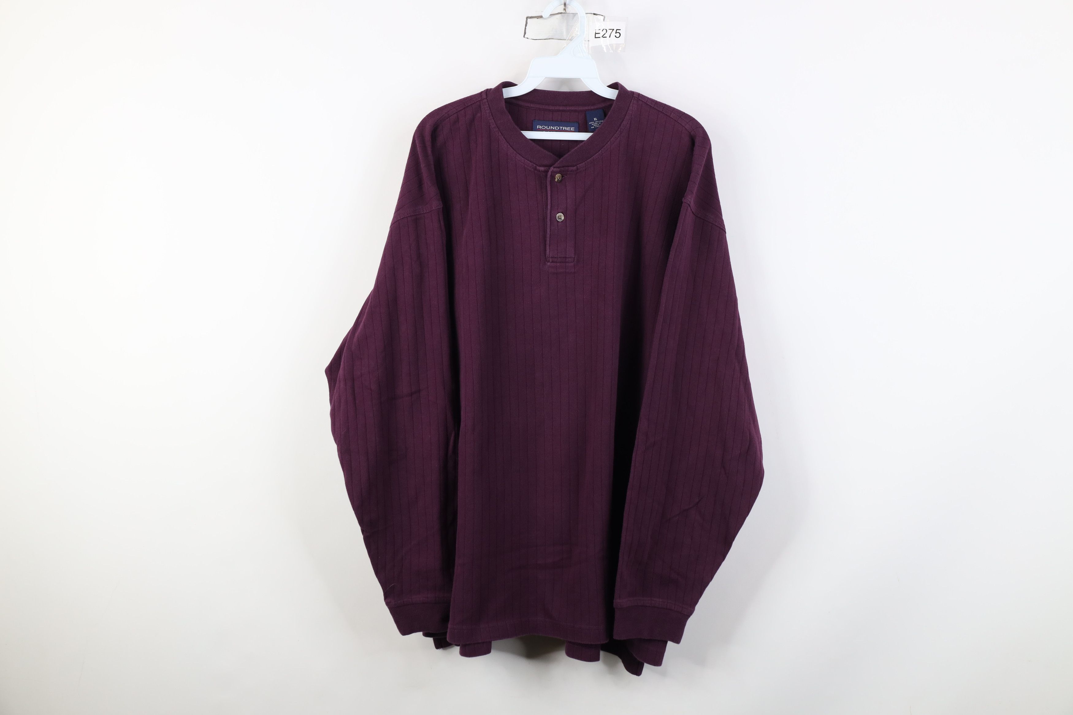 Vintage Vintage 90s Y2K Streetwear Heavy Ribbed Henley T-Shirt Size US XL / EU 56 / 4 - 1 Thumbnail