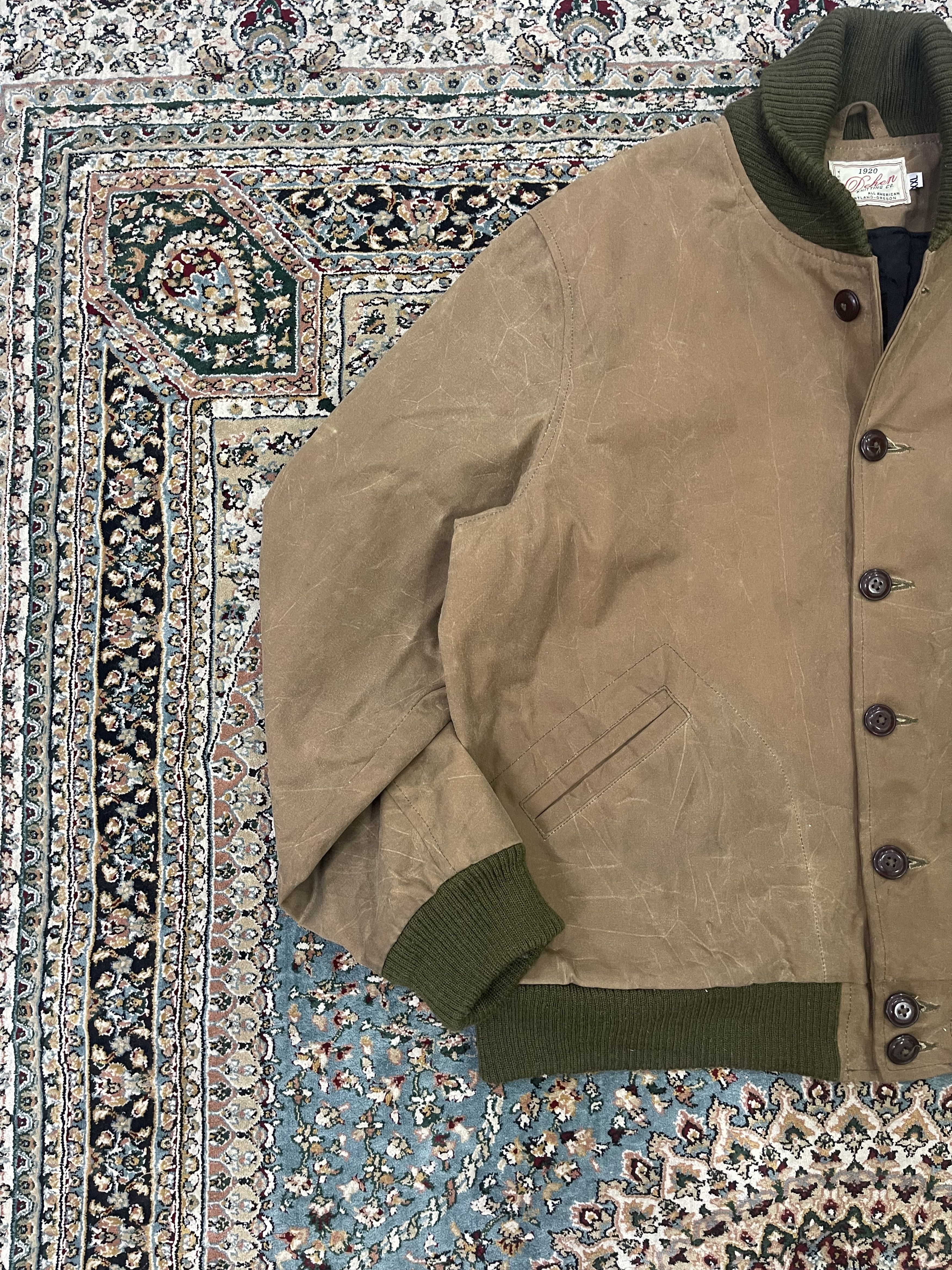 Dehen 1920 Dehen 1920 Heavy Duty Old School Truth Waxed Oil Jacket Size US XXL / EU 58 / 5 - 6 Thumbnail