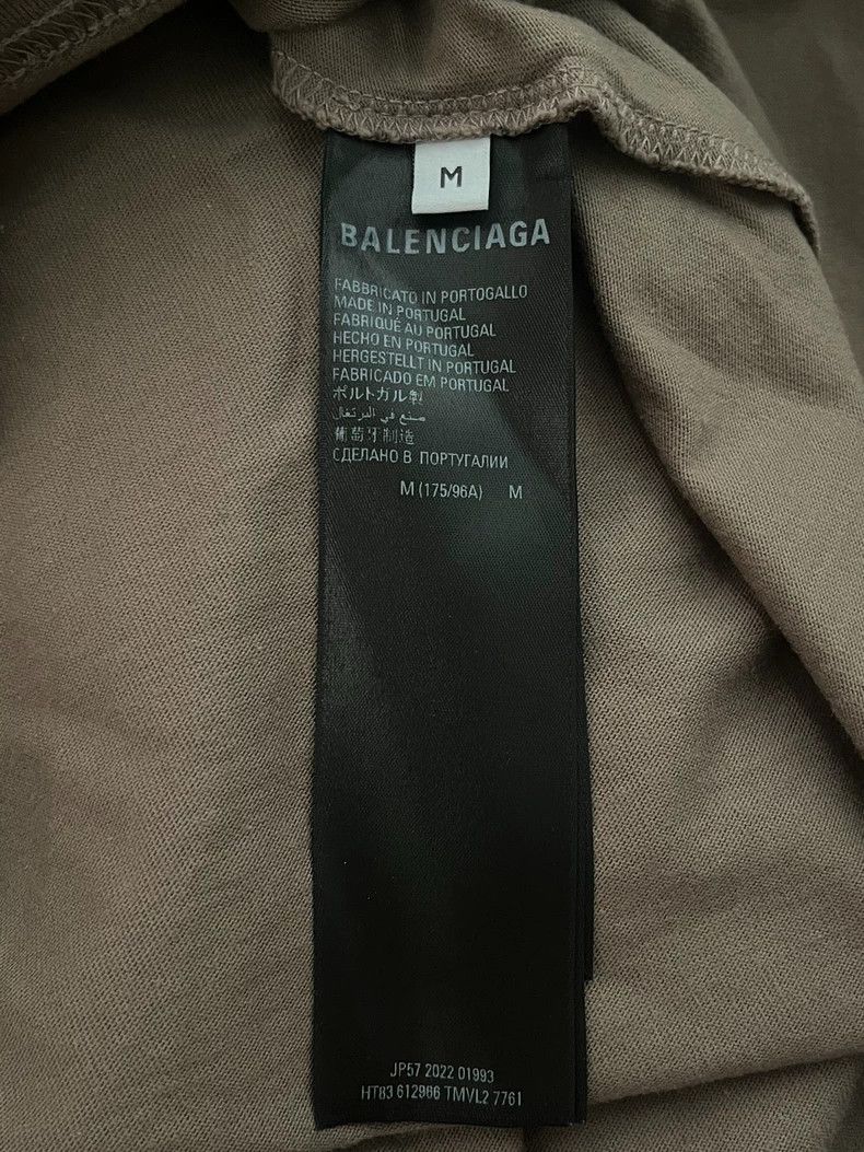 Balenciaga Balenciaga Logo letter khaki short sleeve T-shirt Size US M / EU 48-50 / 2 - 4 Thumbnail