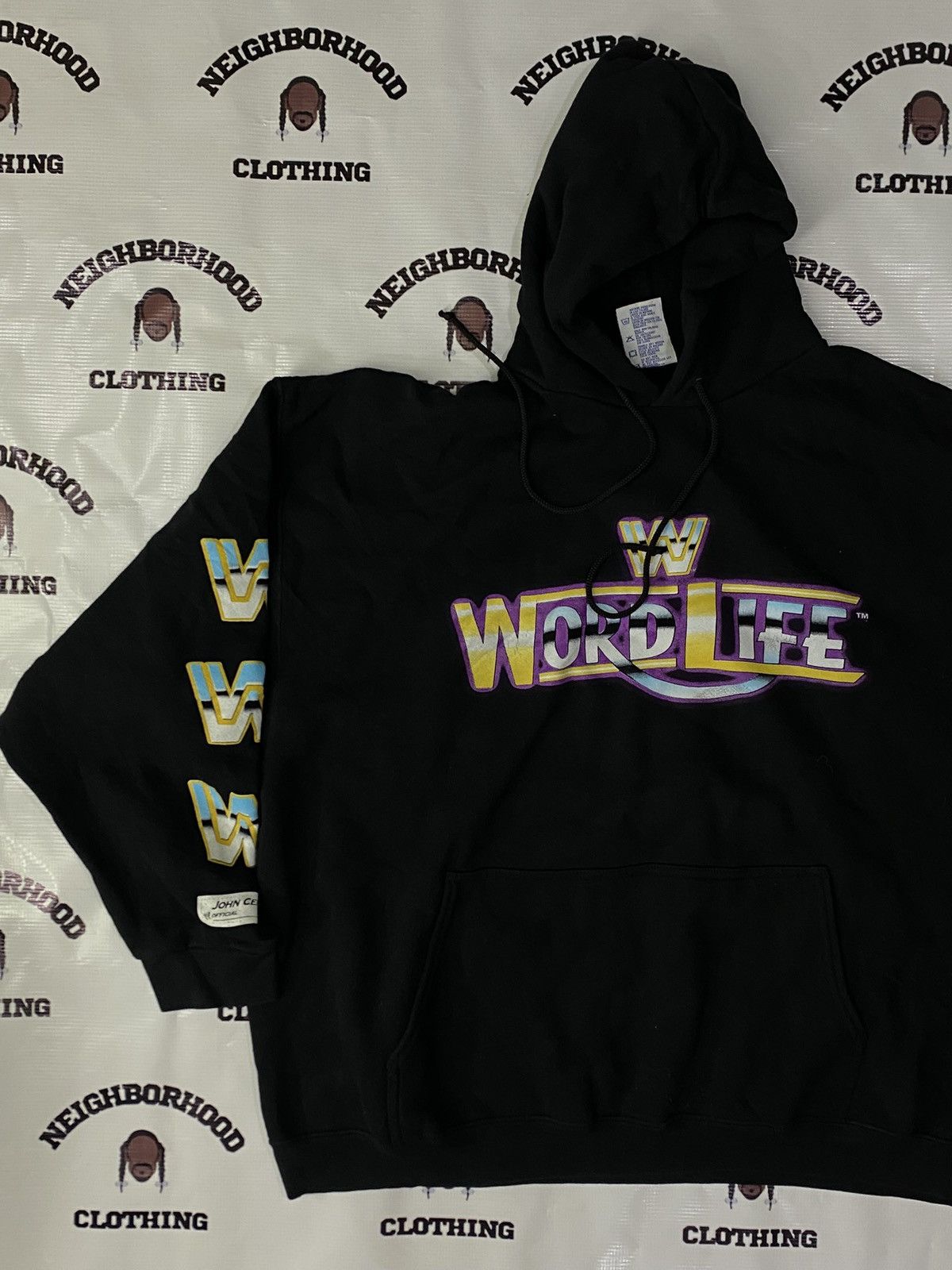 WWE JOHN CENA WORD LIFE VINTAGE HOODIE. Size US XXL / EU 58 / 5 - 3 Thumbnail