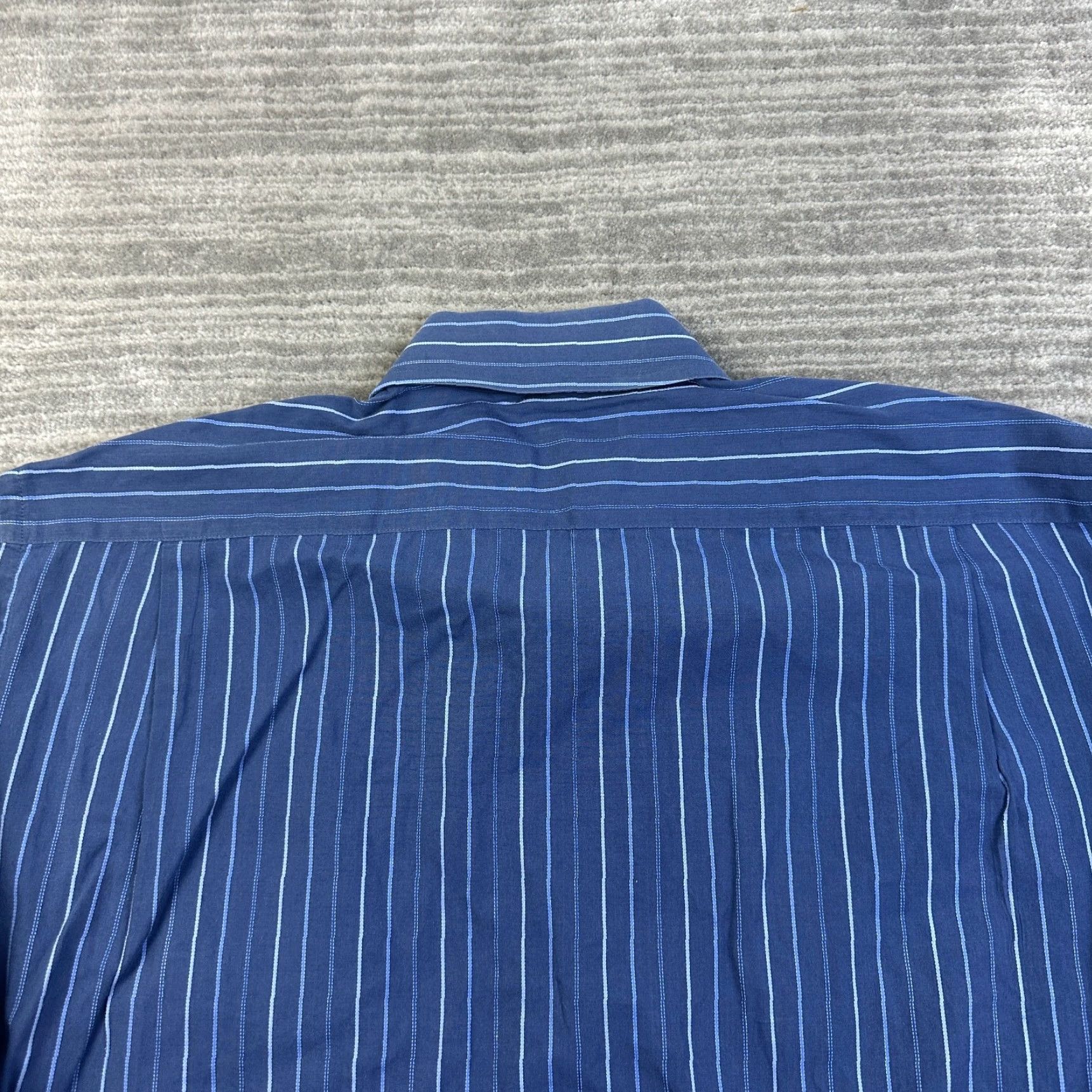 Tommy Hilfiger Tommy Hilfiger Shirt Mens Large Blue Button Up Career Top French Cuff Size US L / EU 52-54 / 3 - 6 Thumbnail