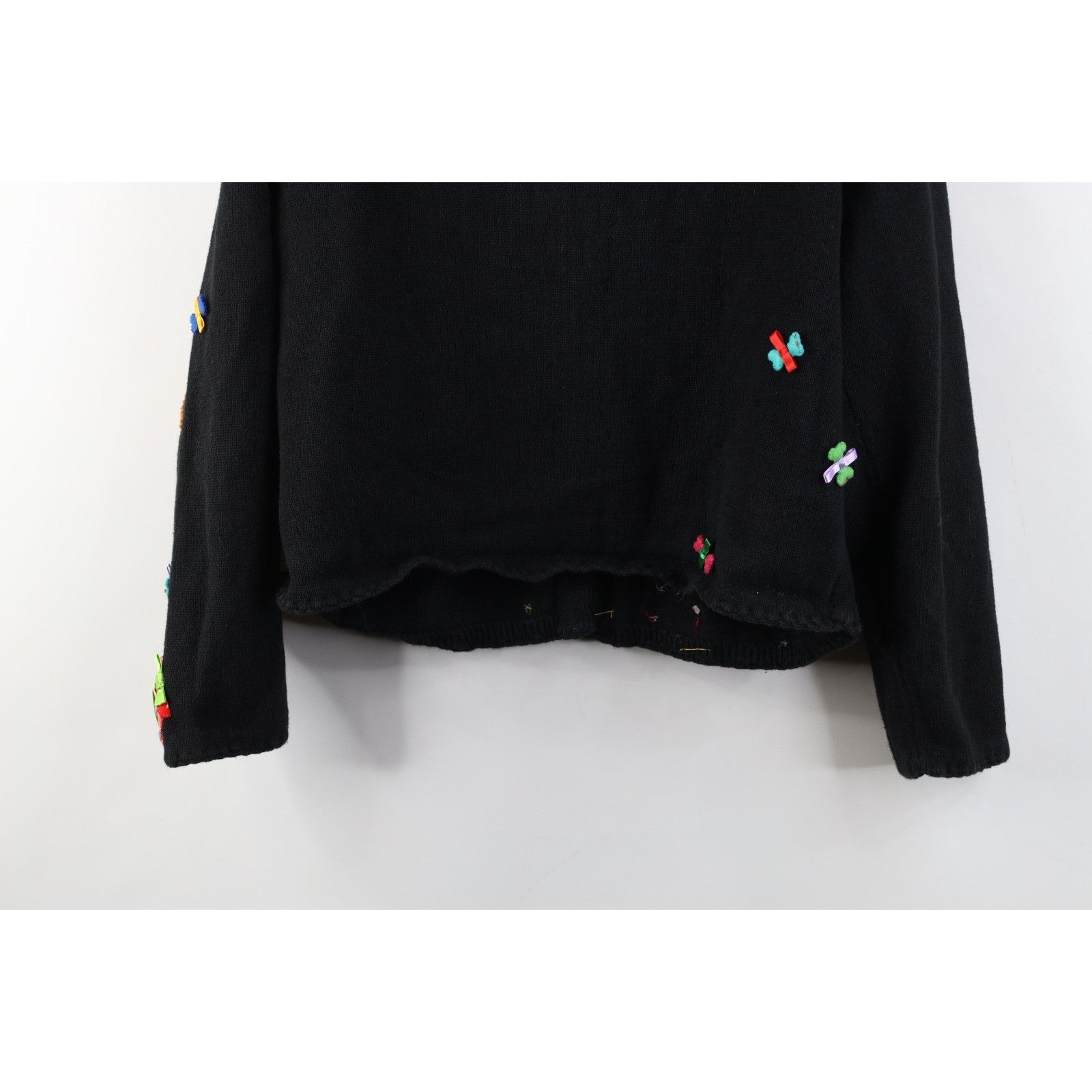 Vintage Vintage Y2K Michael Simon Christmas Dog Cardigan Sweater Size L / US 10 / IT 46 - 21 Thumbnail