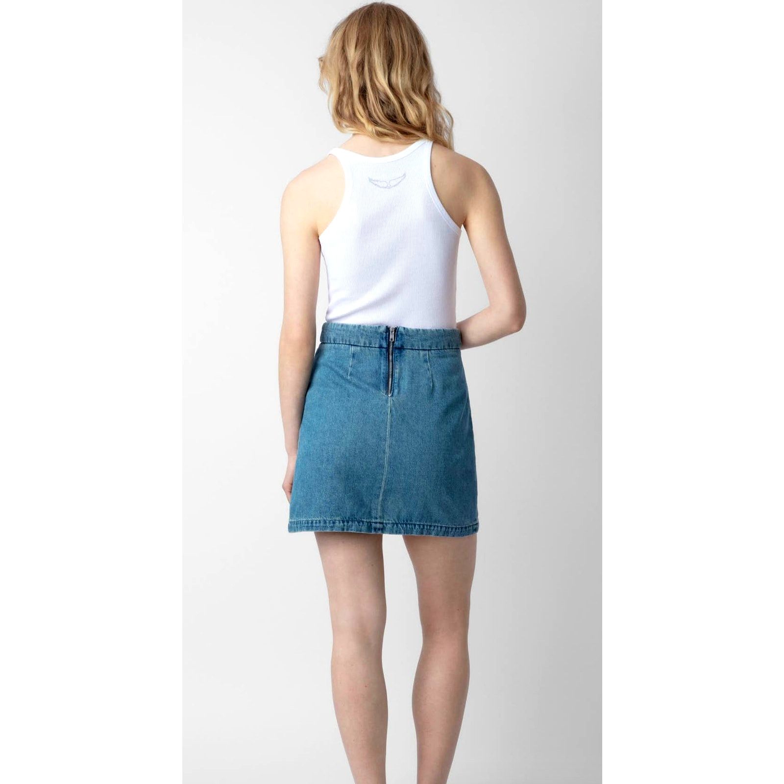 Zadig & Voltaire Zadig & Voltaire Julipe Denim Skirt Light Blue 34 (XS) Size 24" / US 00 / IT 34 - 4 Thumbnail
