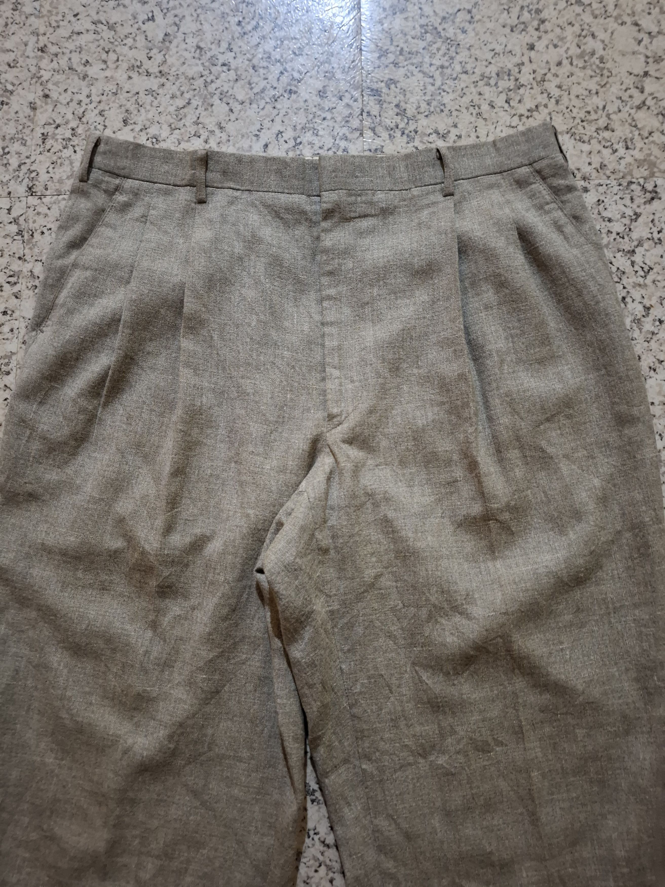 Yves Saint Laurent Vintage Yves Saint Laurent Pour Homme Pleated Trousers Size US 33 - 2 Thumbnail