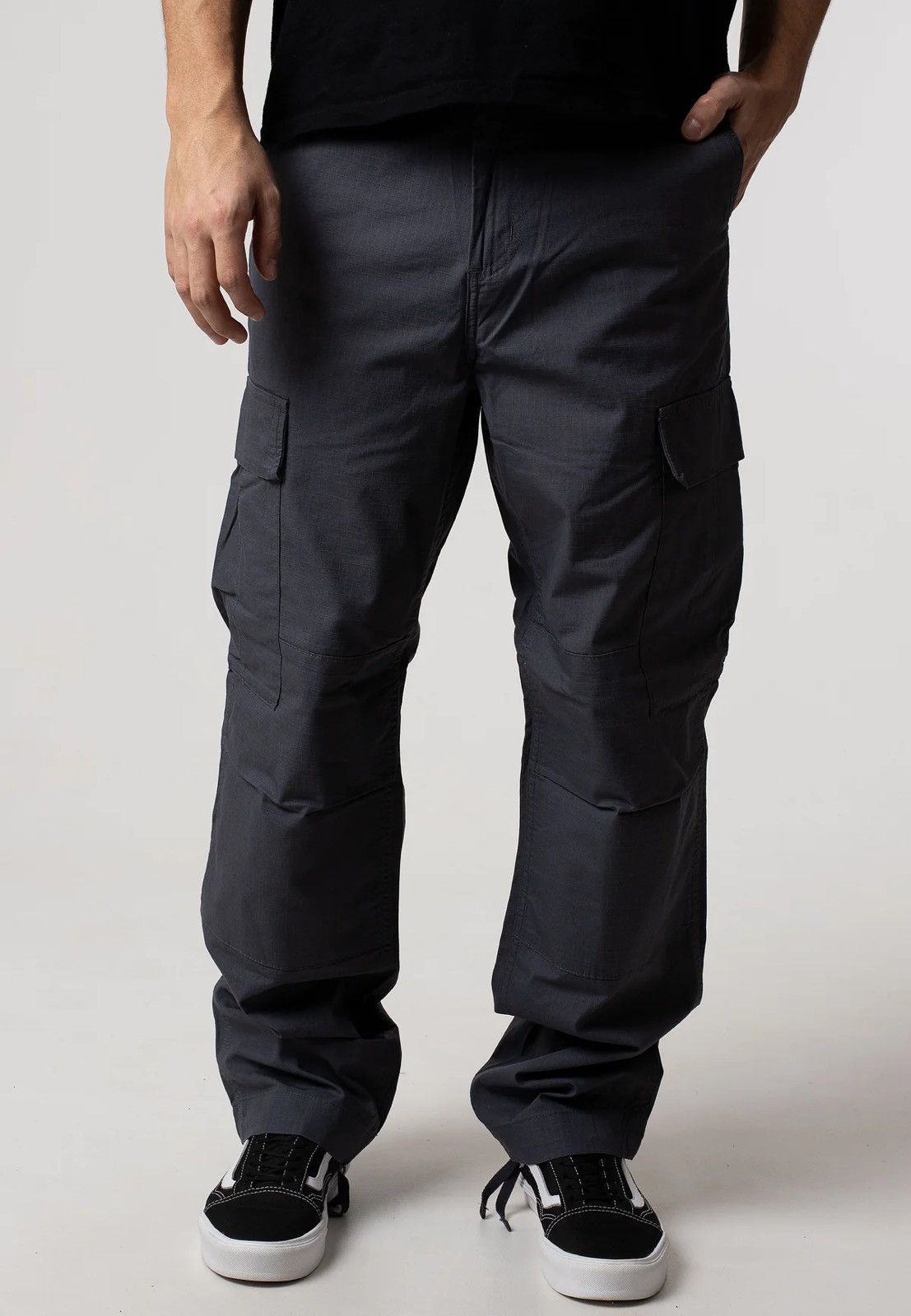 Carhartt Carhartt WIP Regular Cargo Pants Black distressed Size US 38 / EU 54 - 14 Thumbnail