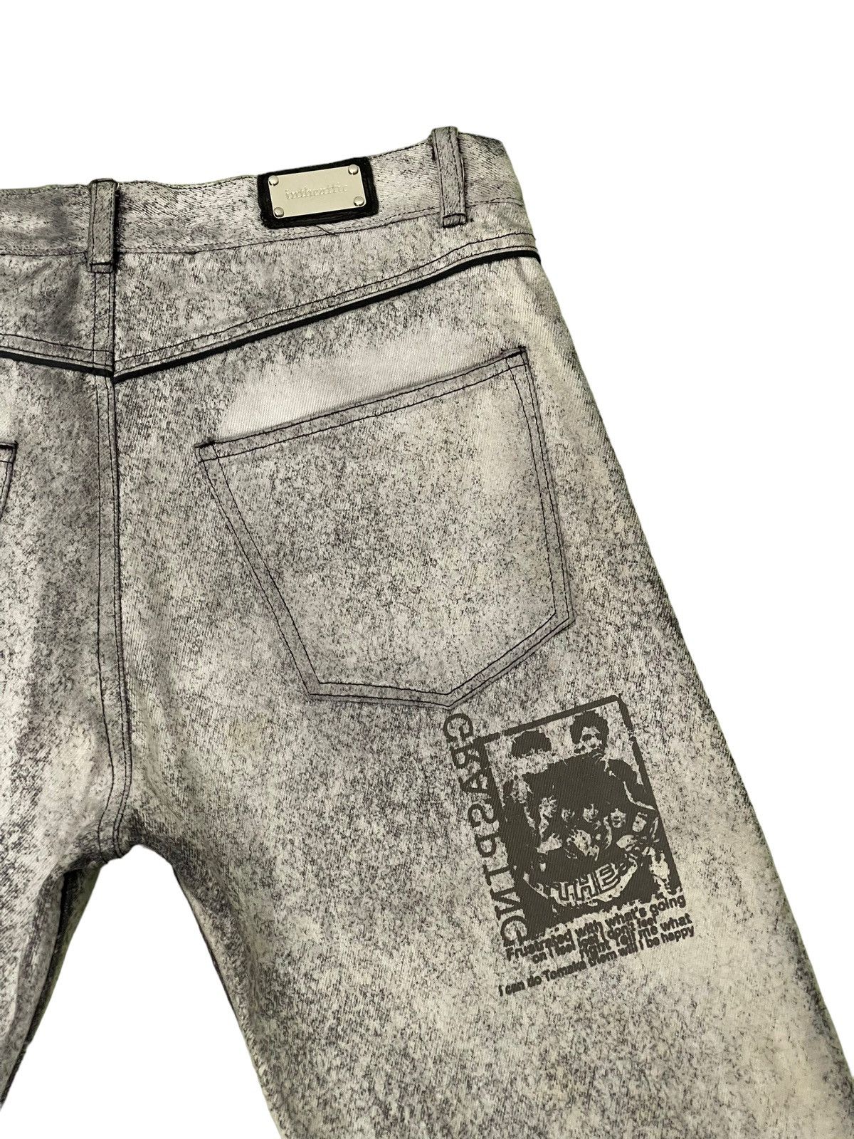 Japanese Brand Full Coating Jeans In The Attic Punk Regular Fit 8🟦3 Size US 31 - 17 Thumbnail