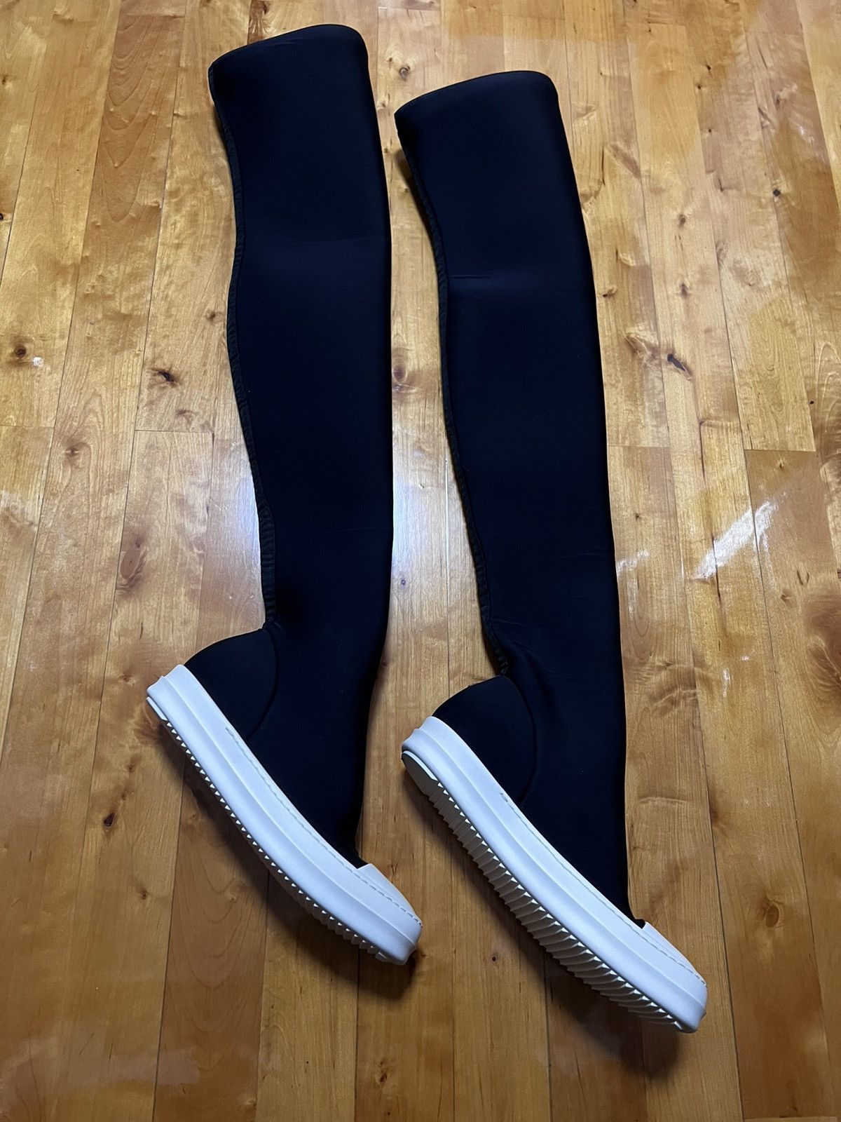Rick Owens Drkshdw Rick owens drkshdw ramones thigh high sock sz 36.5 Size US 6.5 / IT 36.5 - 4 Thumbnail