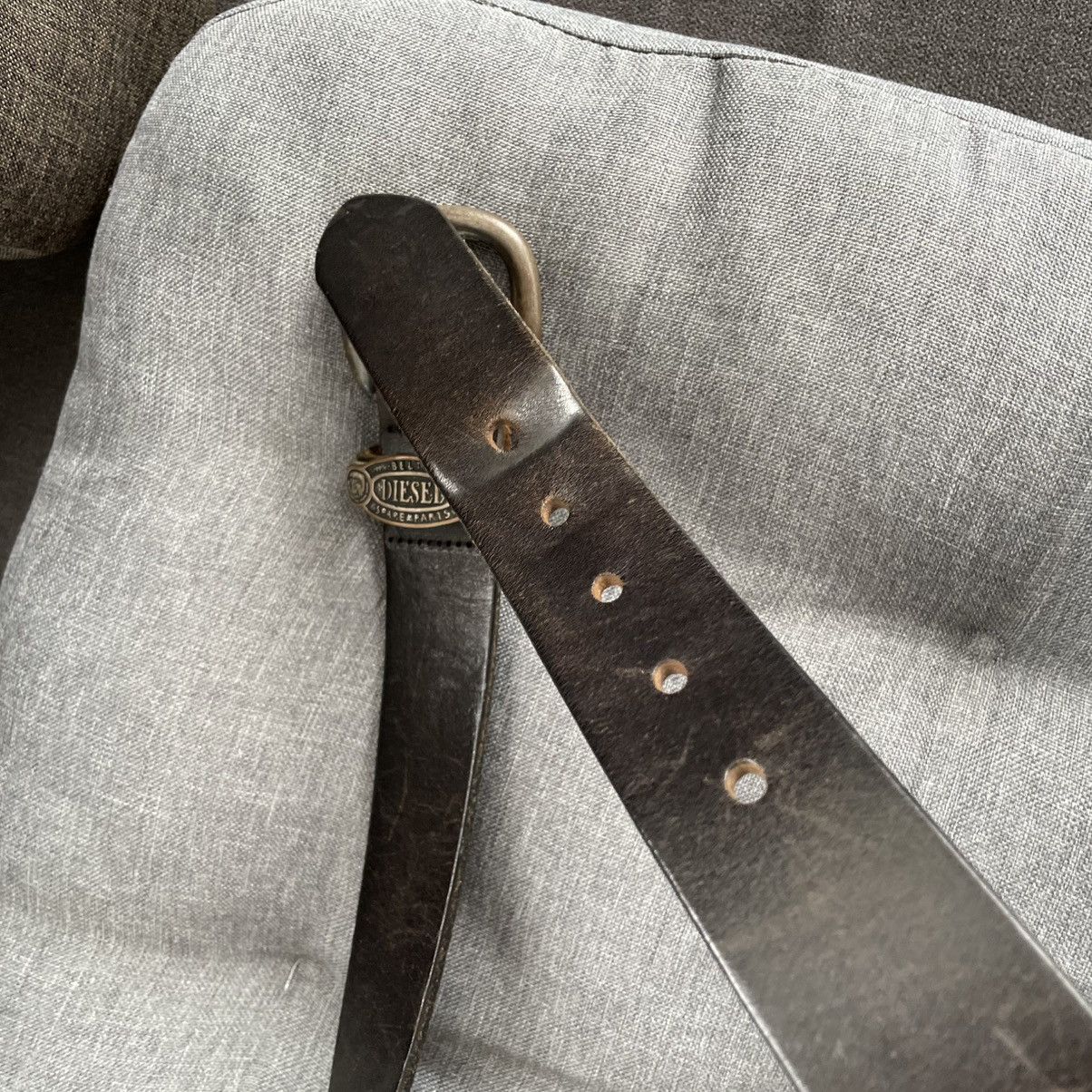 Diesel HYPE Vintage Diesel Leather belt Y2k Size ONE SIZE - 6 Thumbnail