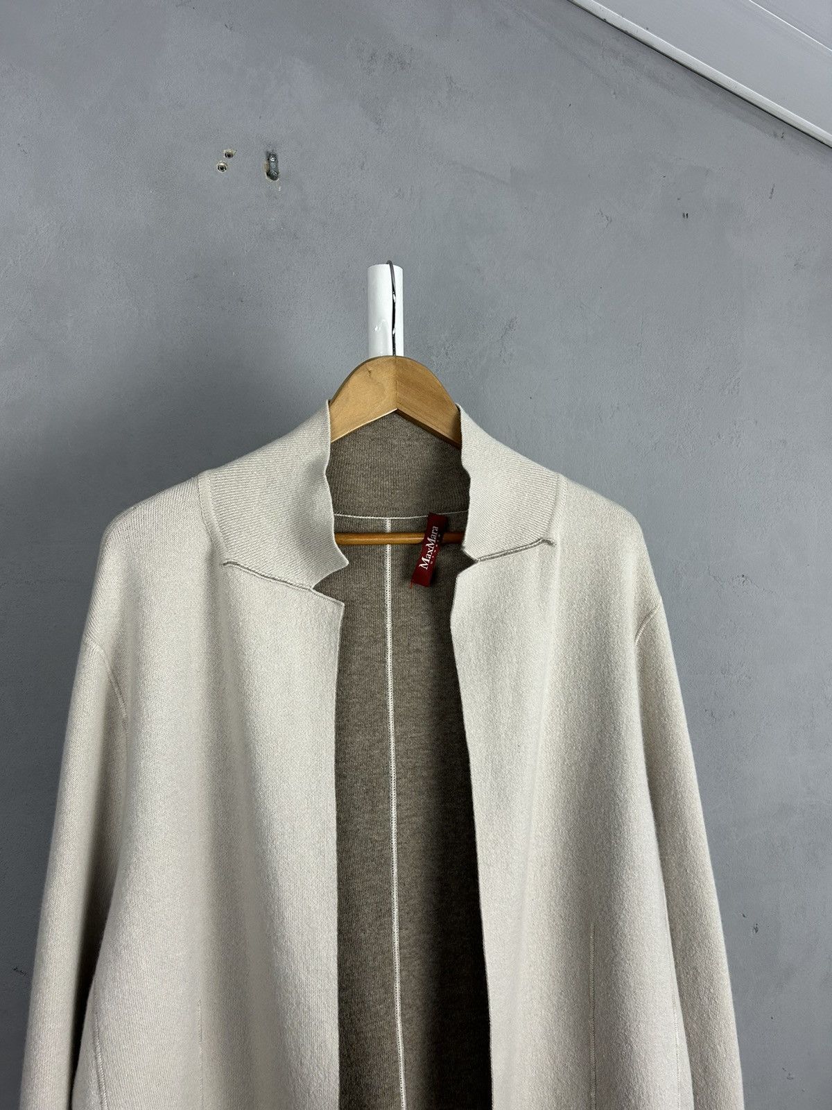 Max Mara Max Mara Studio Virgin Wool Open Front Cardigan Size XL / US 12-14 / IT 48-50 - 4 Thumbnail
