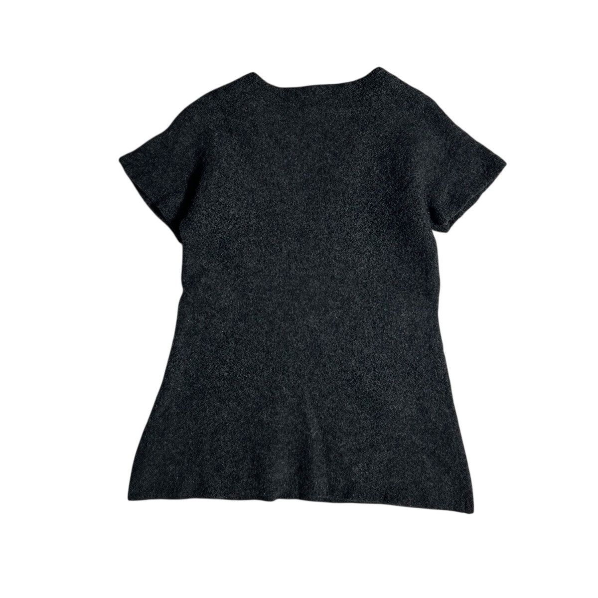 Yohji Yamamoto Y’s for living By Yohji Yamamoto Wool V-neck Tshirt Size ONE SIZE - 3 Thumbnail