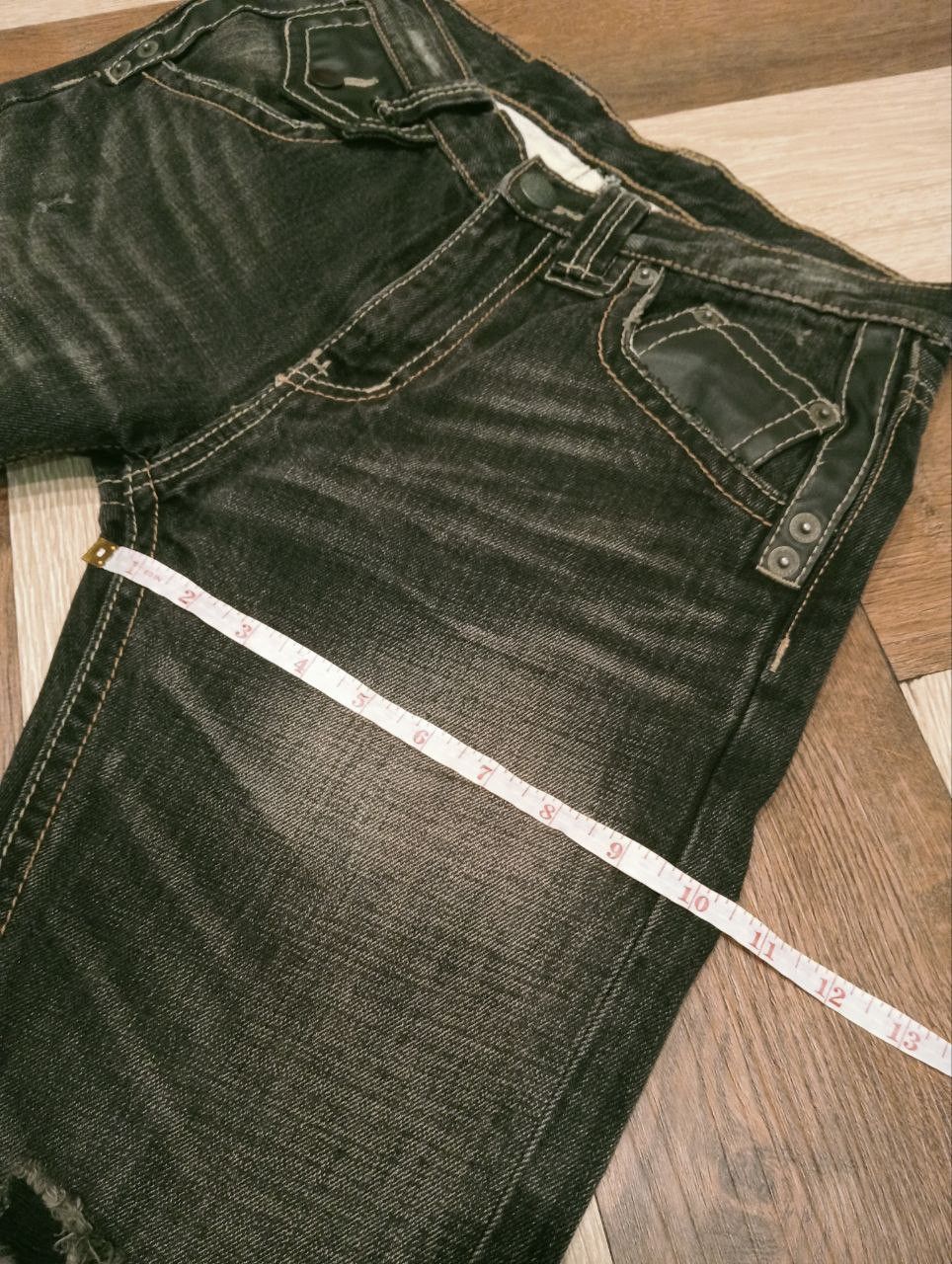If Six Was Nine TRIM JAPAN DISTRESSED JEANS Size US 30 / EU 46 - 15 Thumbnail