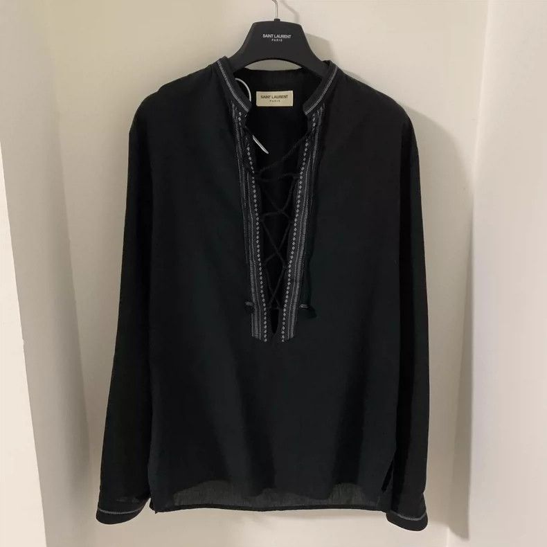 Saint Laurent Paris Saint Laurent 18ss Ethnic Style Shirt Size US M / EU 48-50 / 2 - 1 Thumbnail