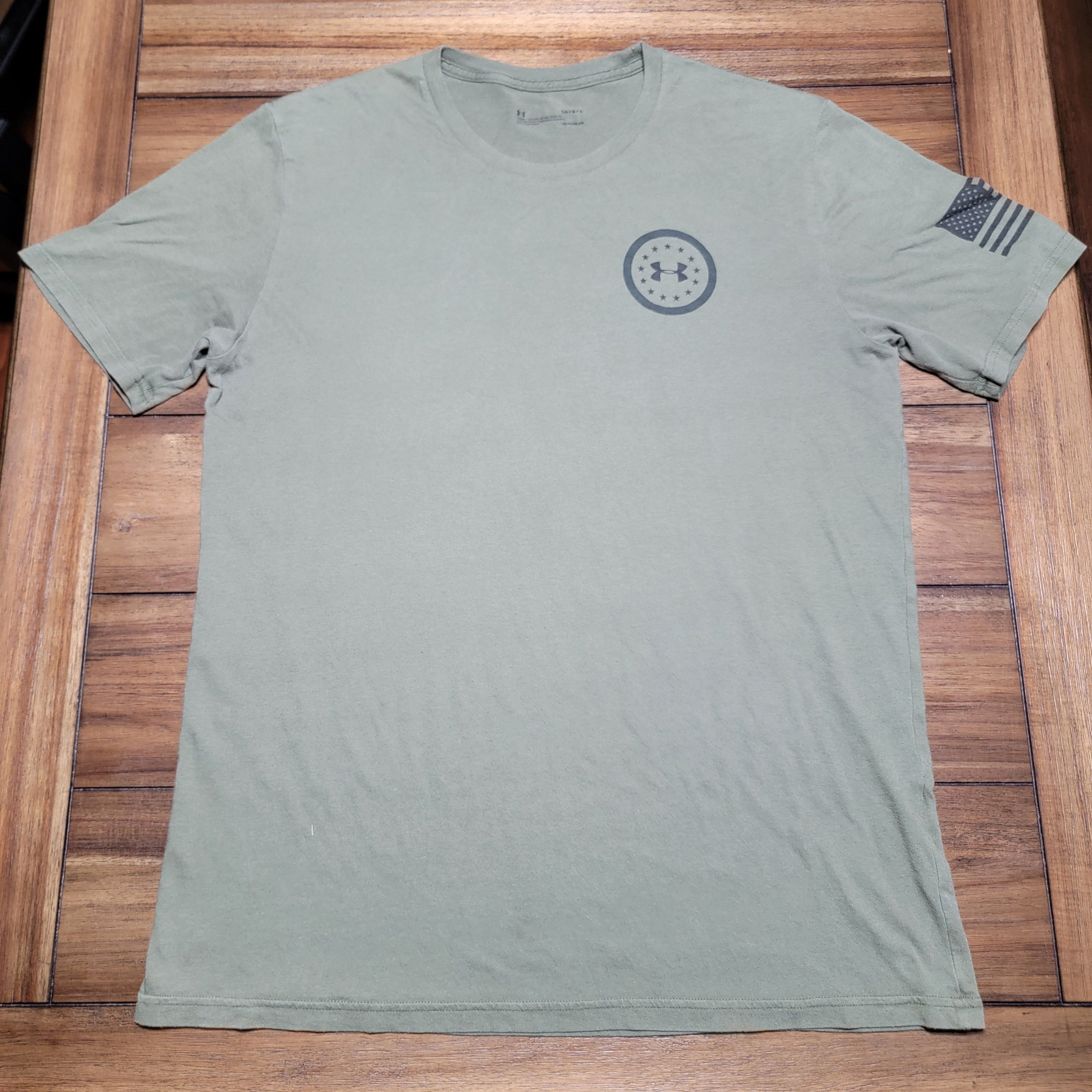 Under Armour Under Armour SS Army Green Tee "1775 USA" - Size Large Size US L / EU 52-54 / 3 - 4 Thumbnail